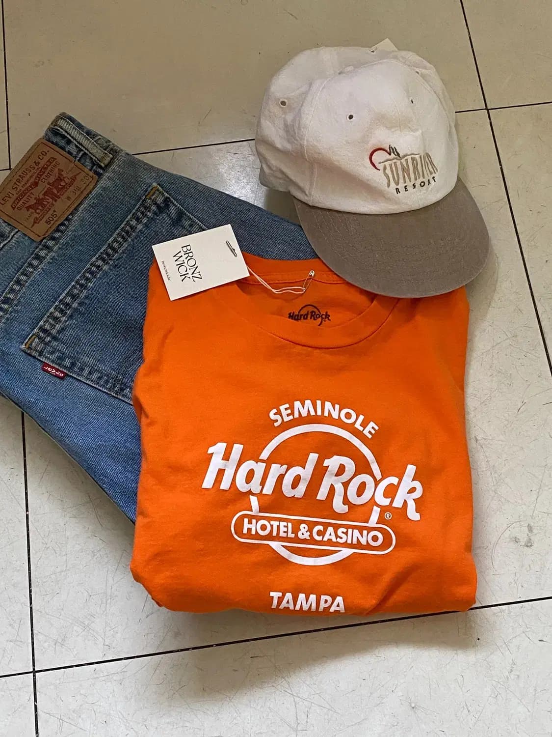 하드락 프린팅 1/2 티셔츠 (Woman M) 12393 상품이미지1