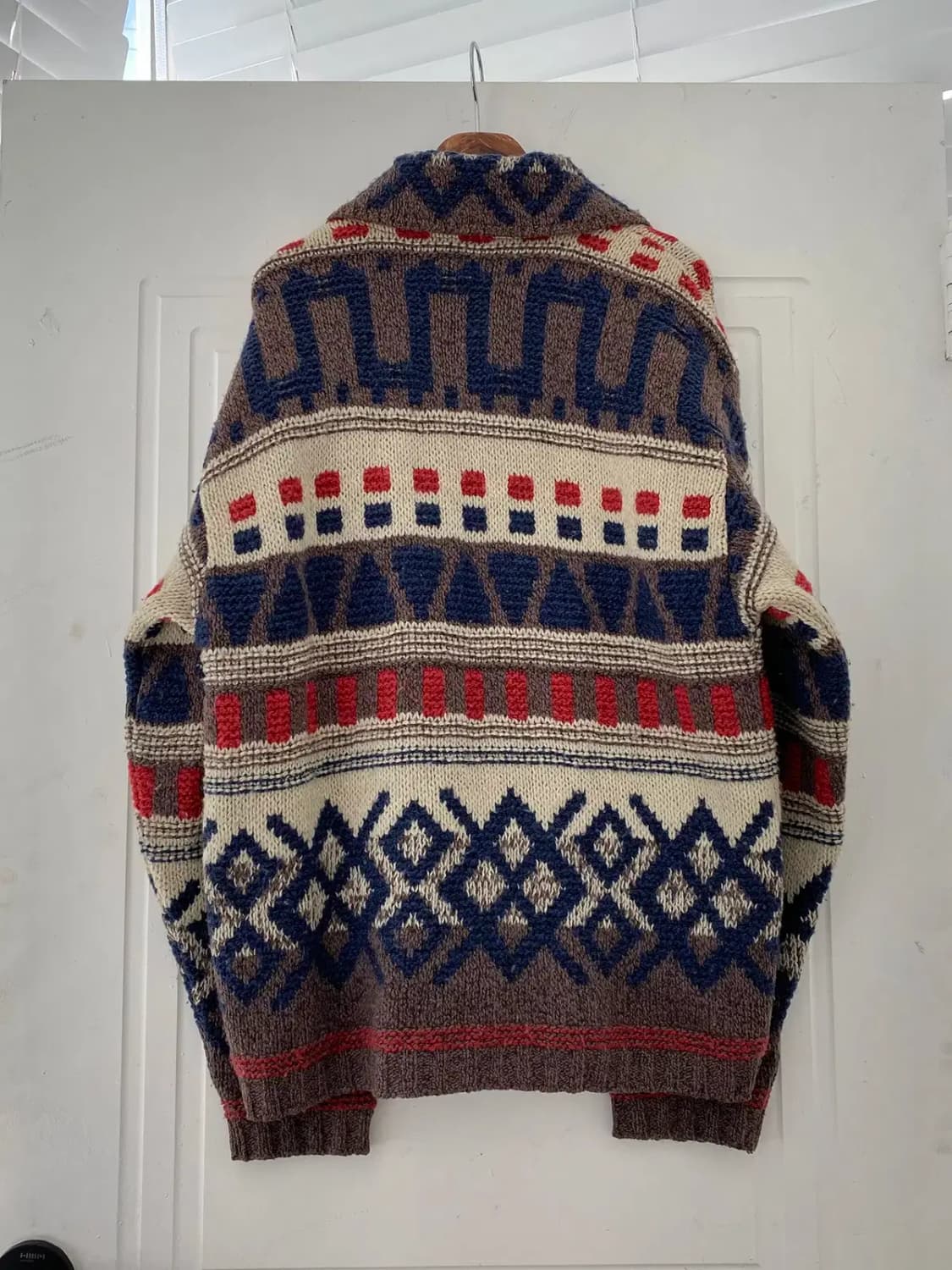 빈티지 에스닉 패턴 니트 집업 (Man L) 12390 상품이미지4