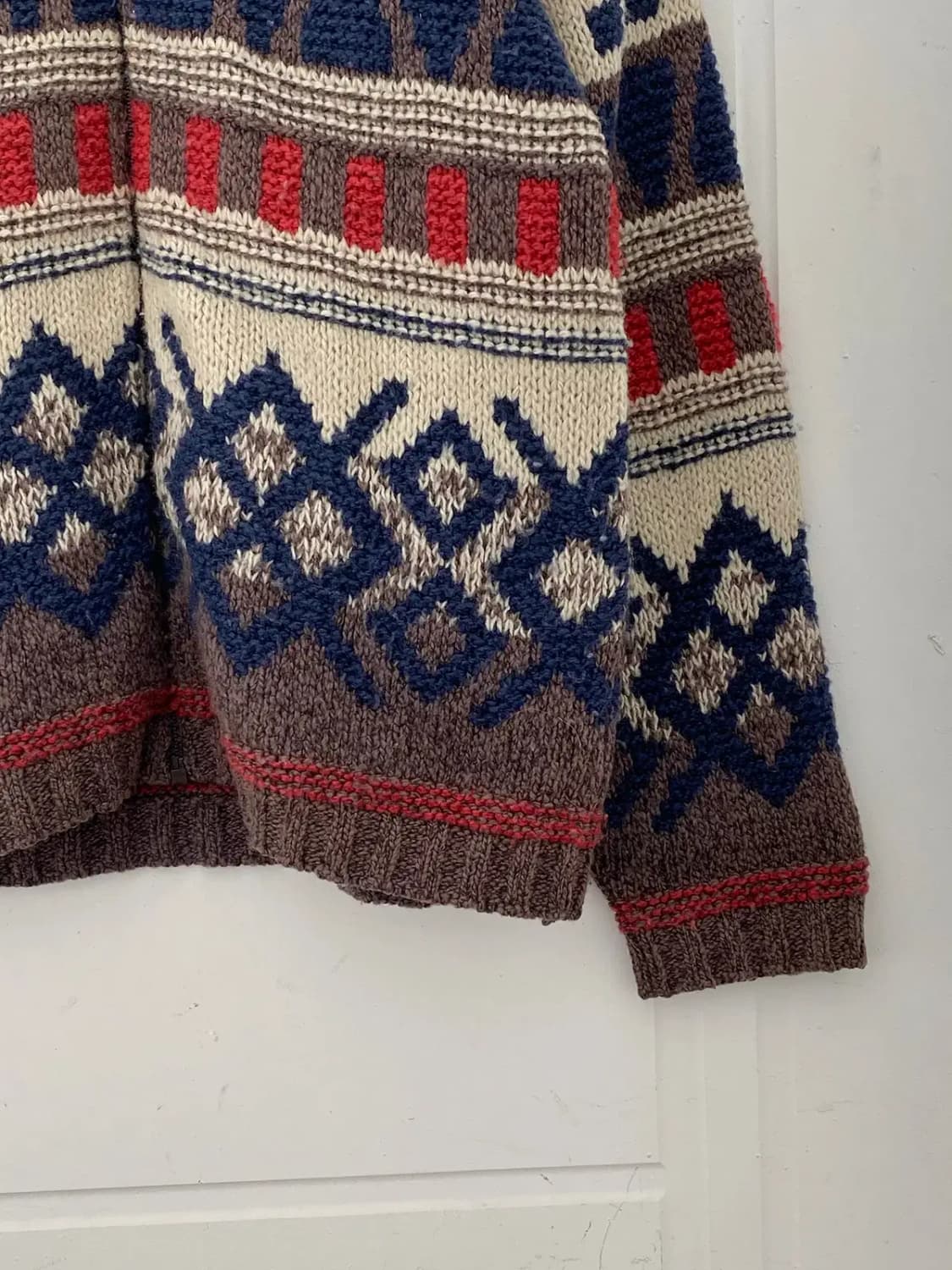 빈티지 에스닉 패턴 니트 집업 (Man L) 12390 상품이미지6