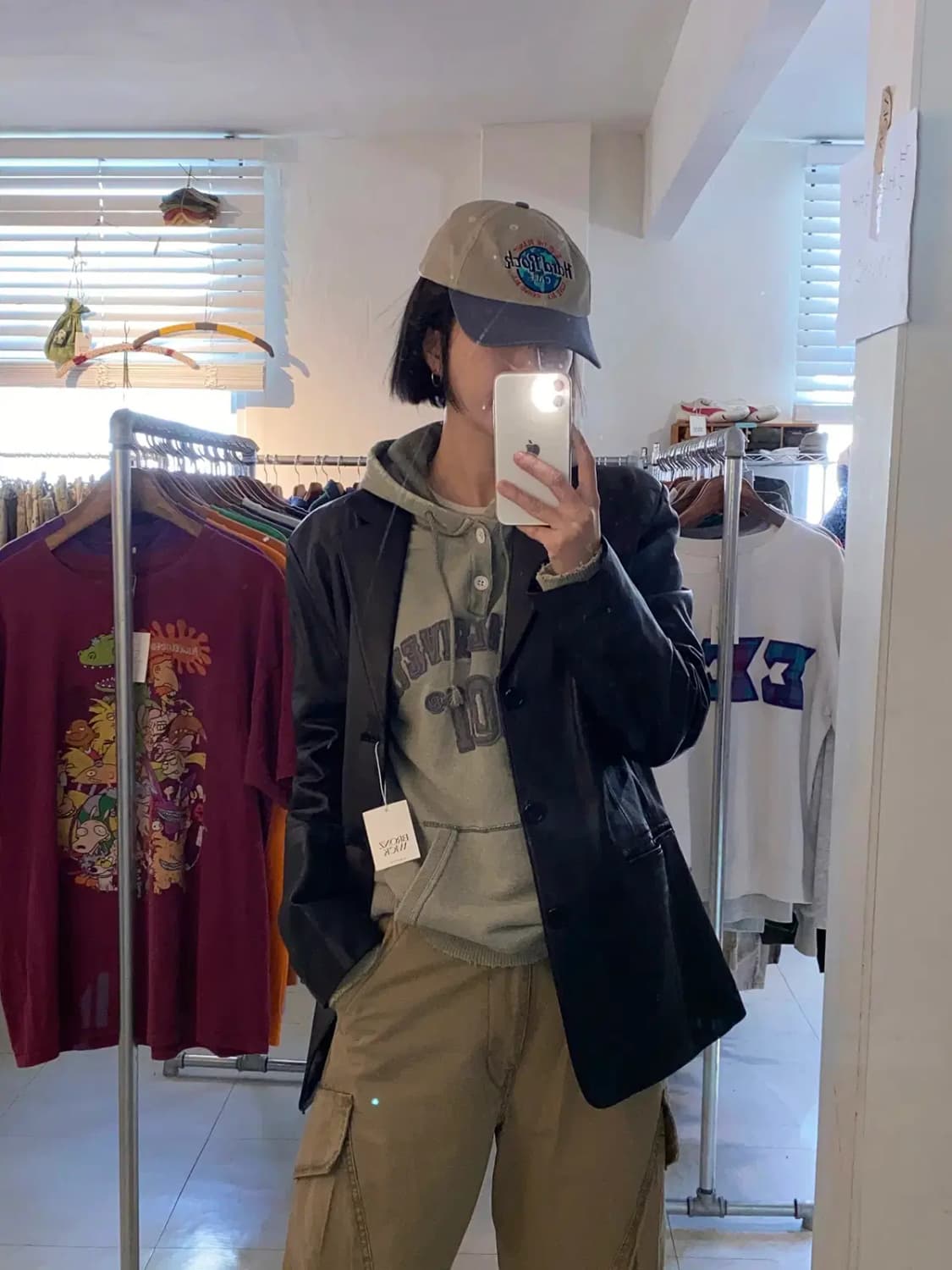 빈티지 리얼 레더 자켓 (Man M) 12388 상품이미지3