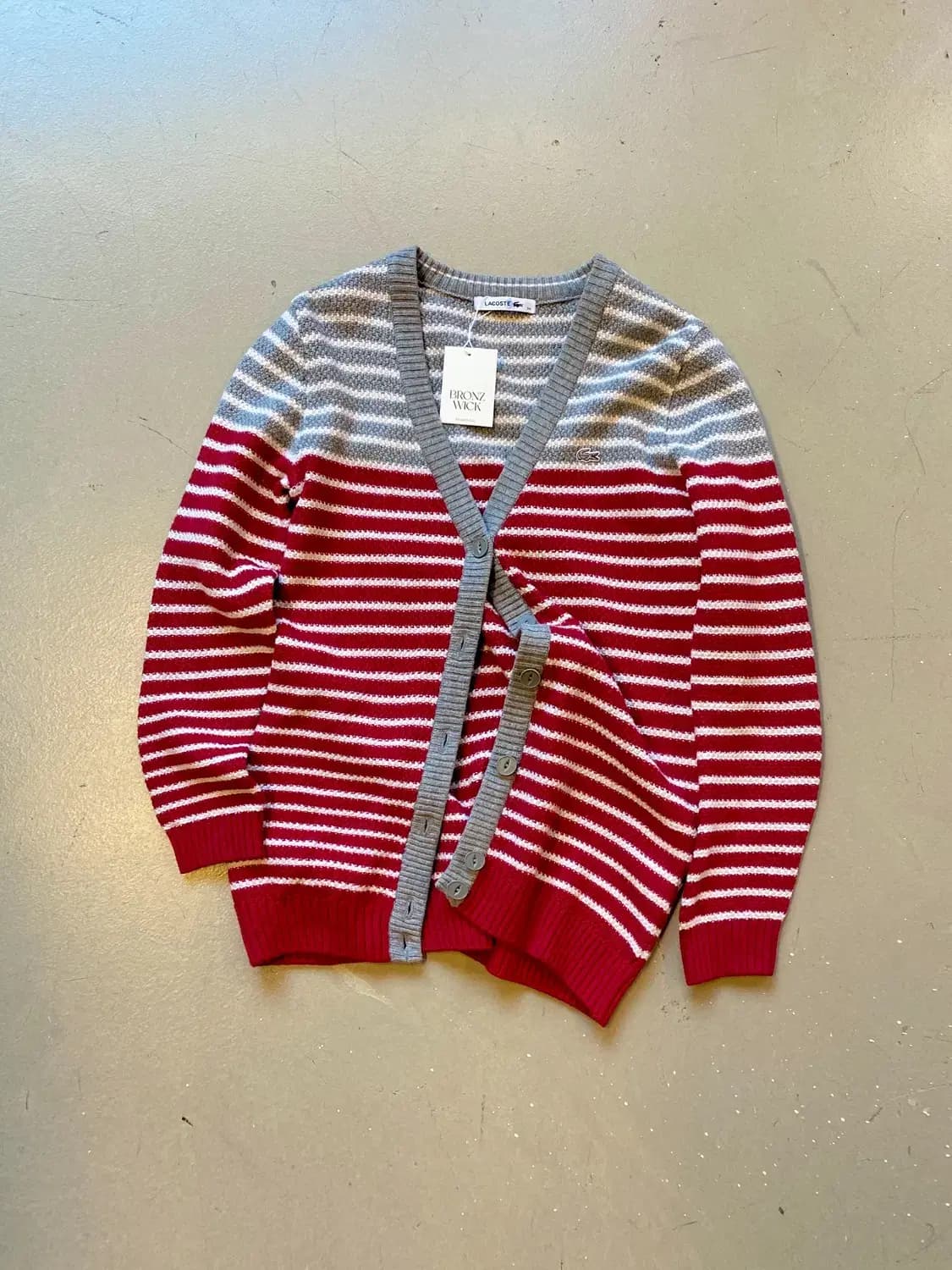 라코스테 스트라이프 가디건 (Woman M~L) B0819 상품이미지1