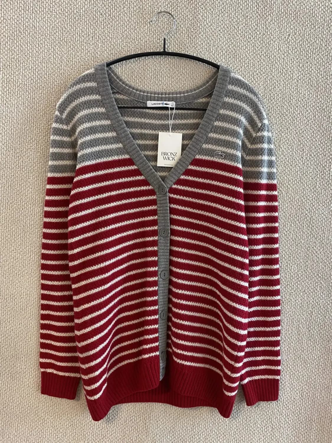 라코스테 스트라이프 가디건 (Woman M~L) B0819 상품이미지2