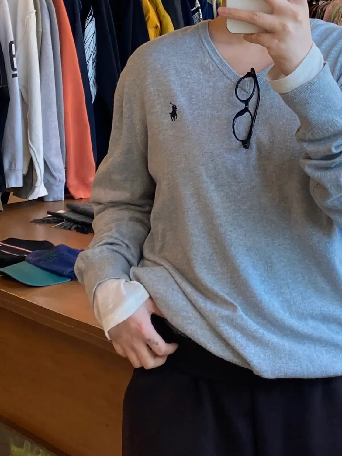 폴로 랄프로렌 브이넥 니트 (Man M) B0814 상품이미지2