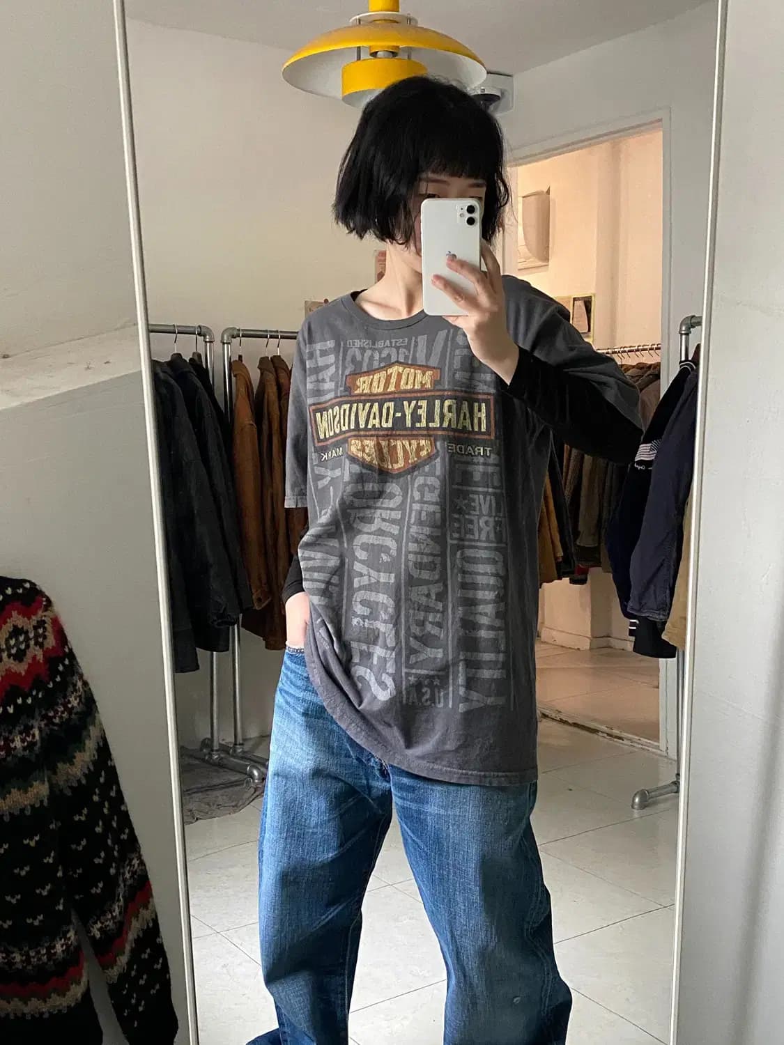 할리데이비슨 프린팅 1/2 티셔츠 (Man L) 12403 상품이미지1