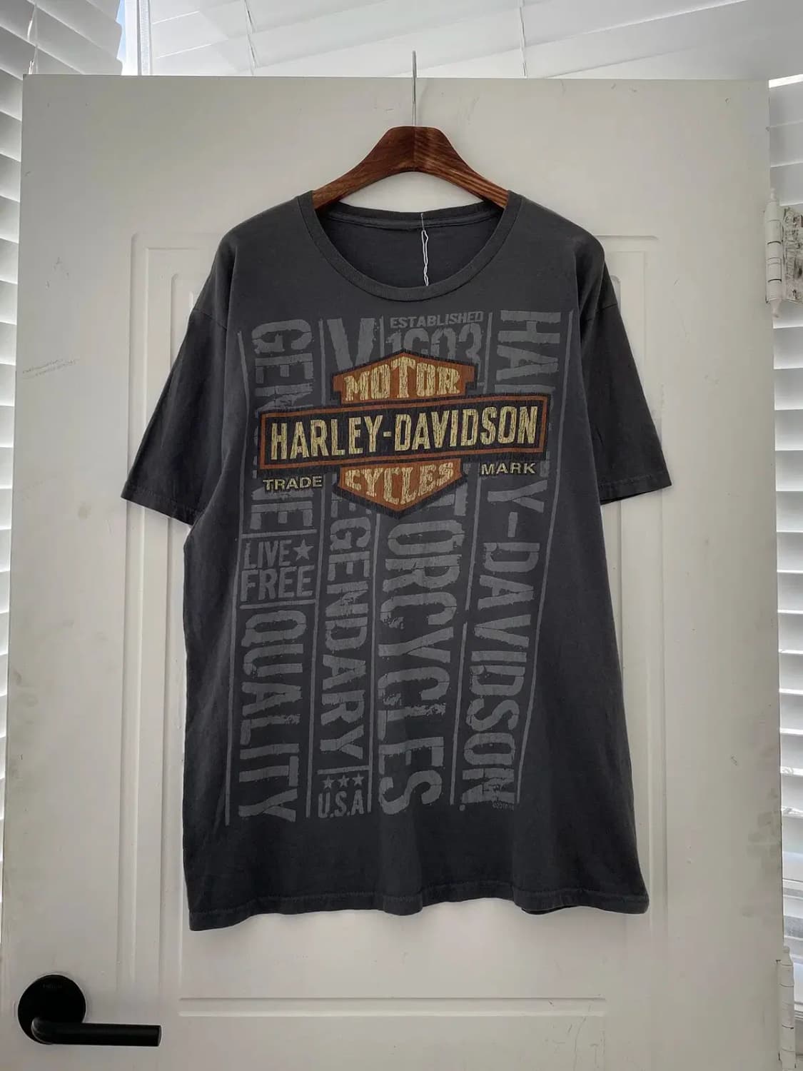 할리데이비슨 프린팅 1/2 티셔츠 (Man L) 12403 상품이미지2