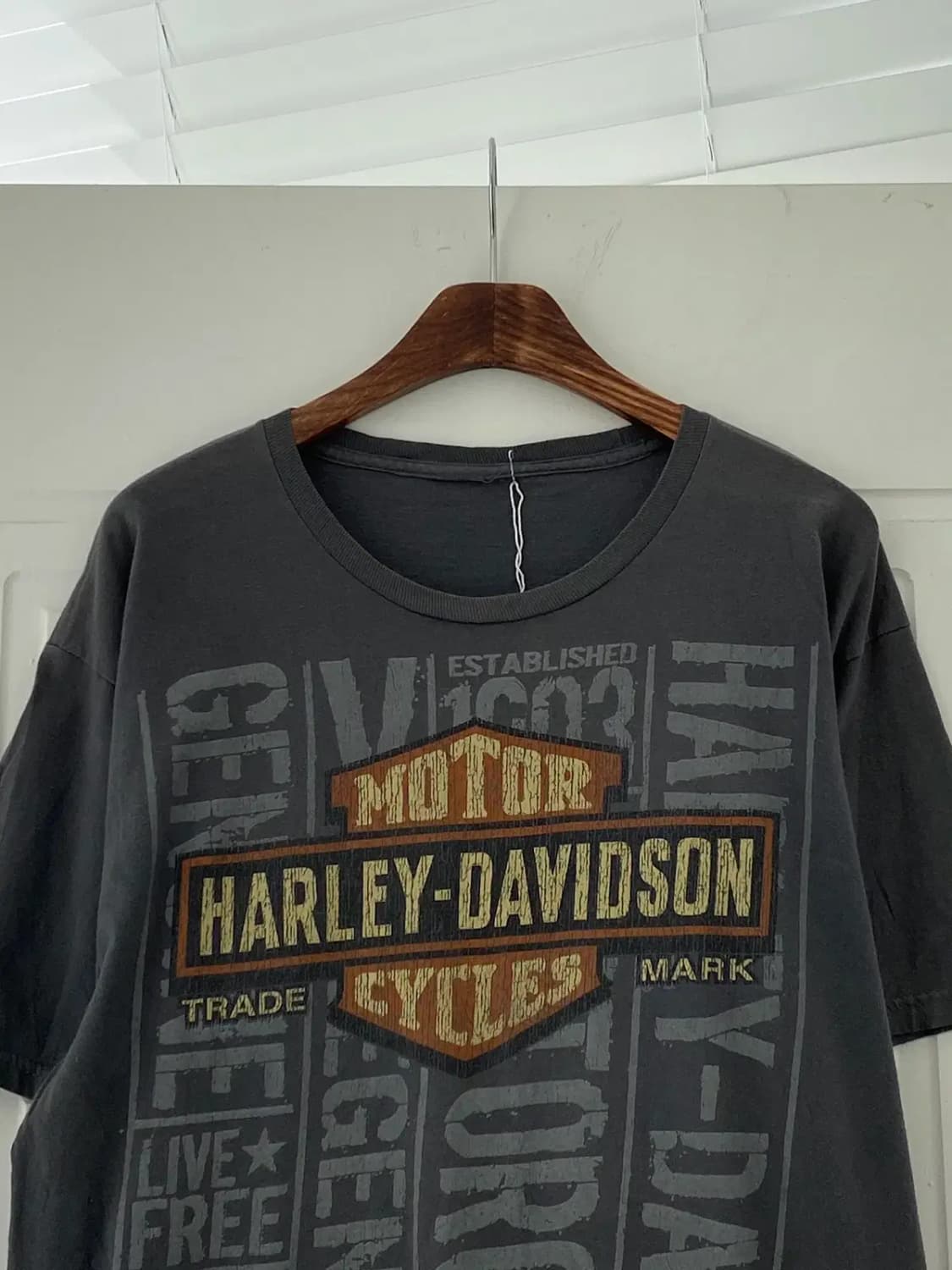 할리데이비슨 프린팅 1/2 티셔츠 (Man L) 12403 상품이미지4