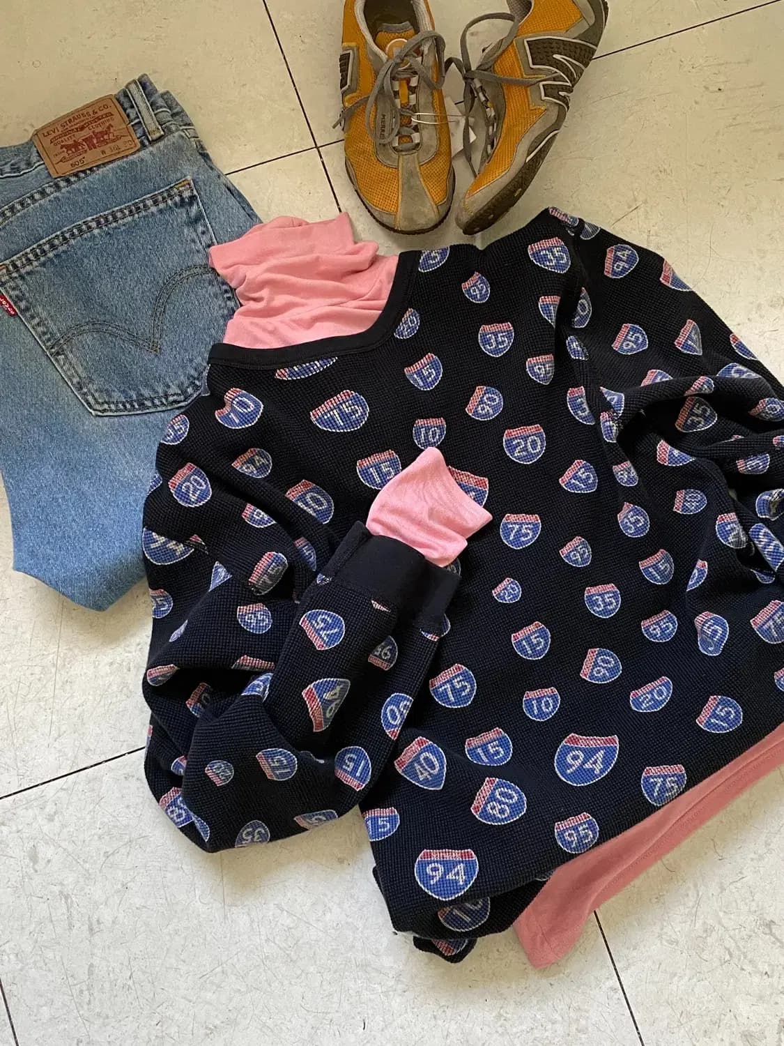 슈프림 와플 티셔츠 (Man XL) 12411 상품이미지1