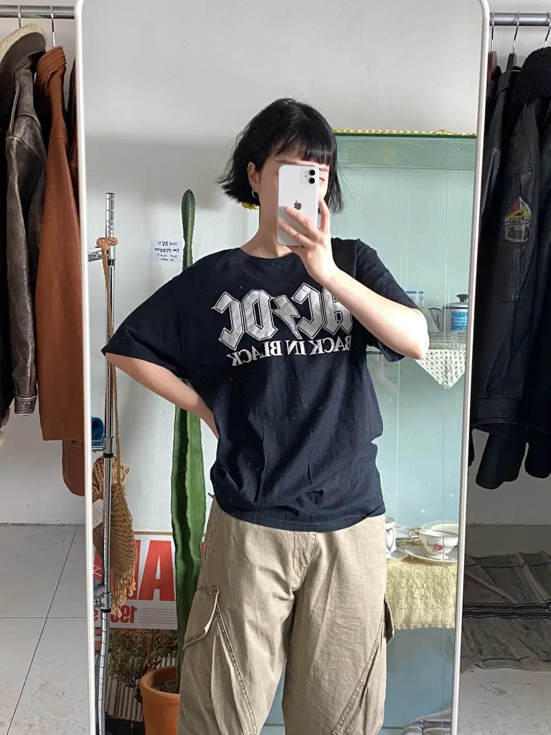 ACDC 프린팅 1/2 티셔츠 (Man L) 12409 상품이미지2