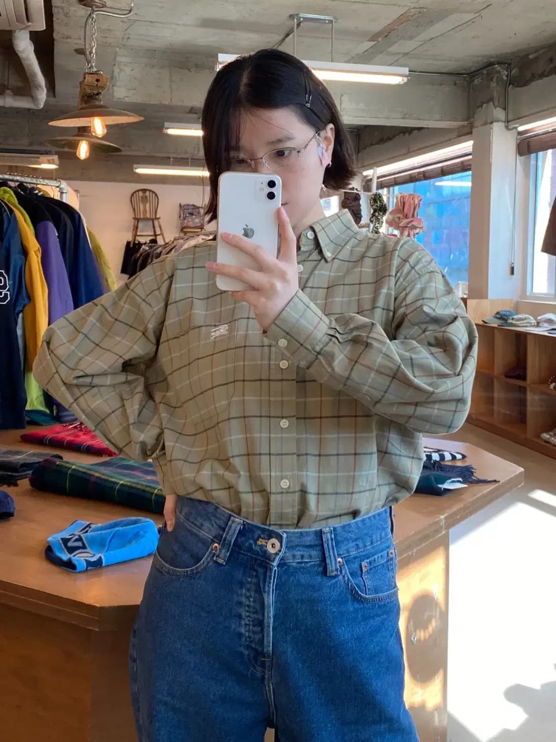 버버리 체크 셔츠 (Man XL) B0839 상품이미지1