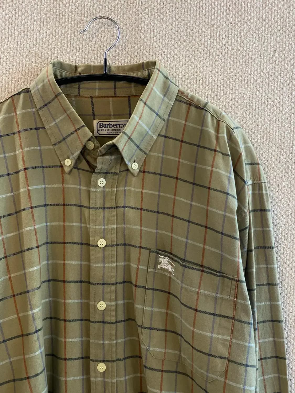 버버리 체크 셔츠 (Man XL) B0839 상품이미지4