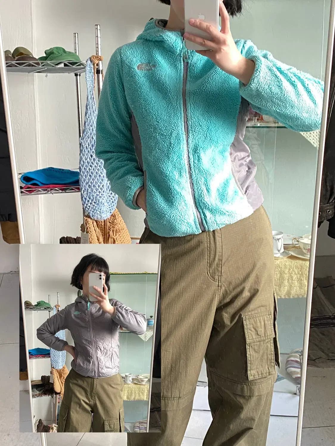 노스페이스 리버시블 집업 (Woman S) 12423 상품이미지1