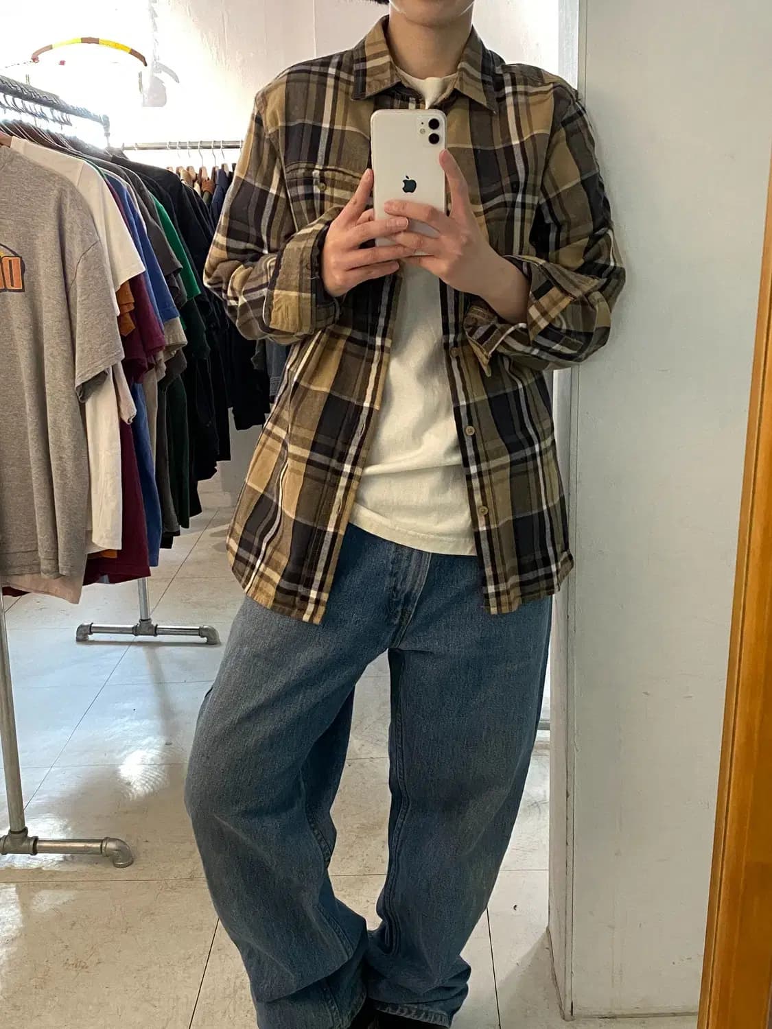 노스페이스 포켓 체크 셔츠 (Man S) 12418 상품이미지1