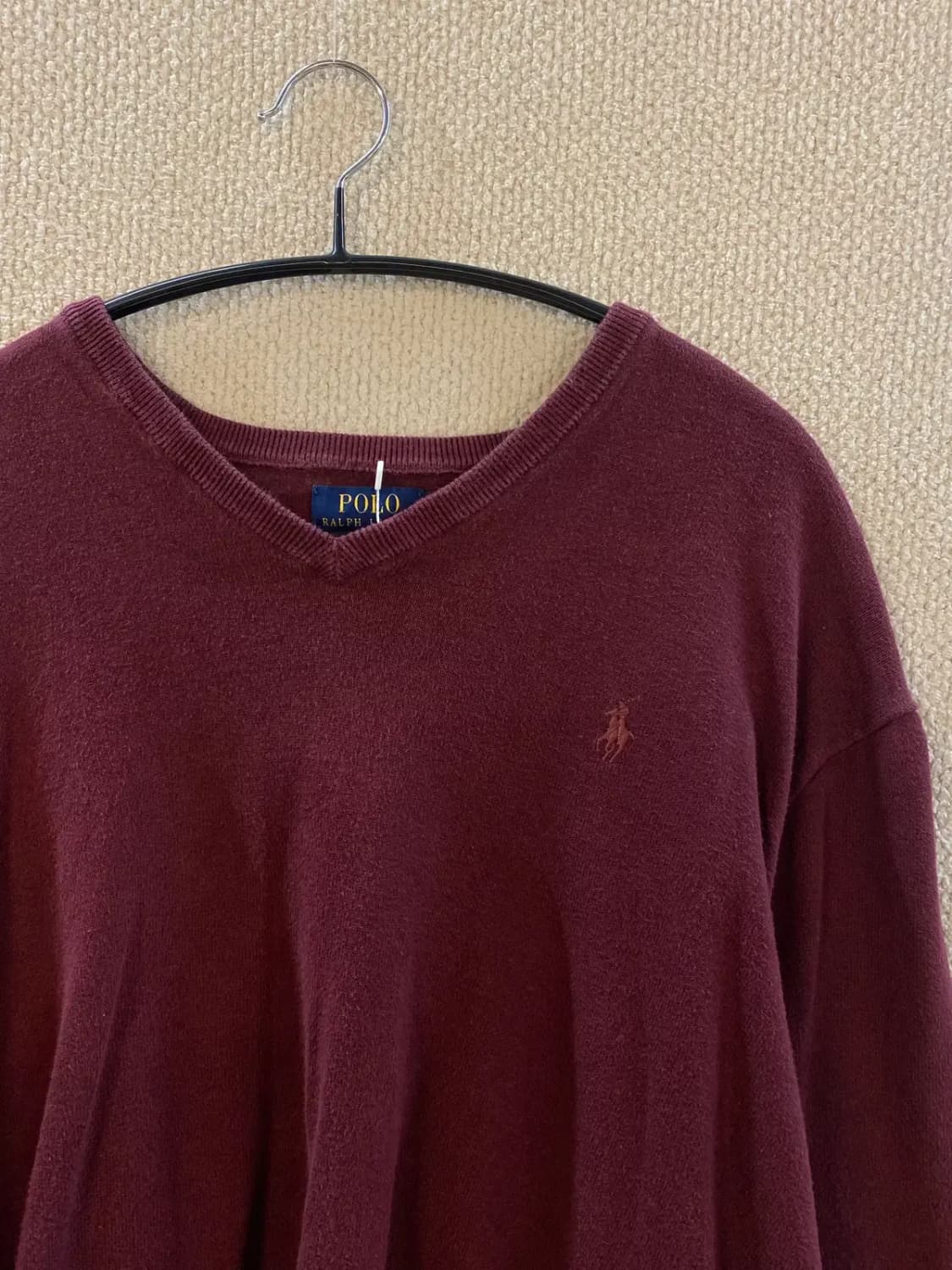 폴로 랄프로렌 브이넥 니트 (Man L) B0882 상품이미지4