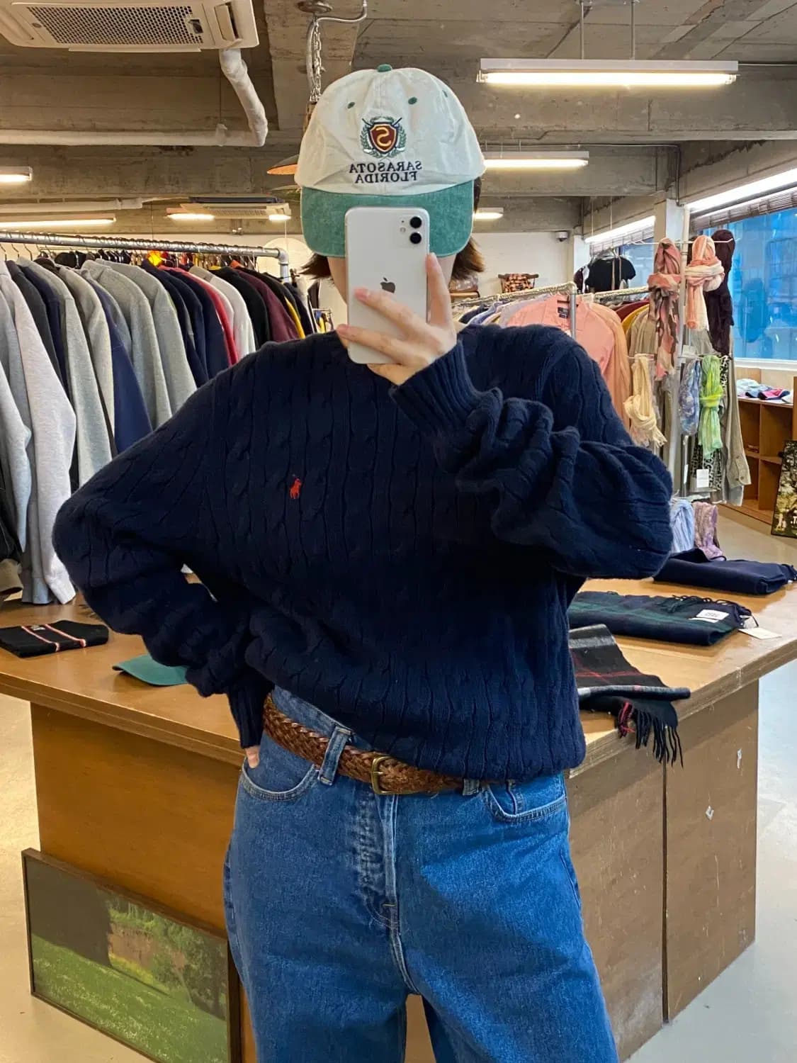 폴로 랄프로렌 케이블 니트 (Man L) B0879 상품이미지1