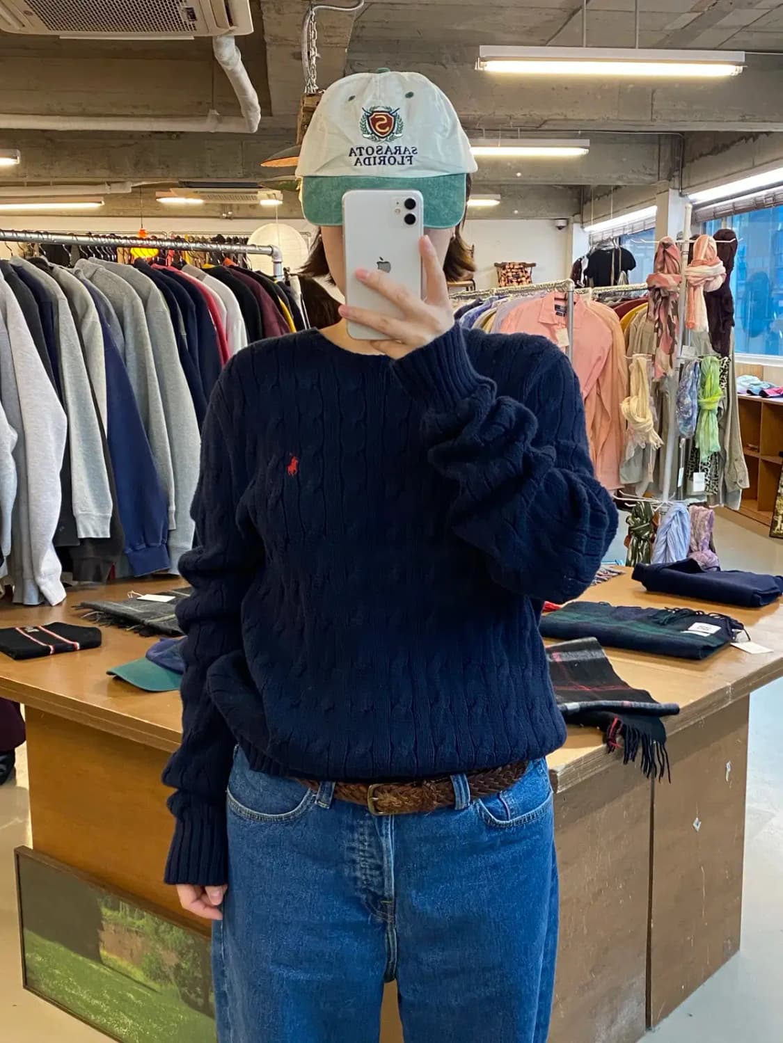 폴로 랄프로렌 케이블 니트 (Man L) B0879 상품이미지2