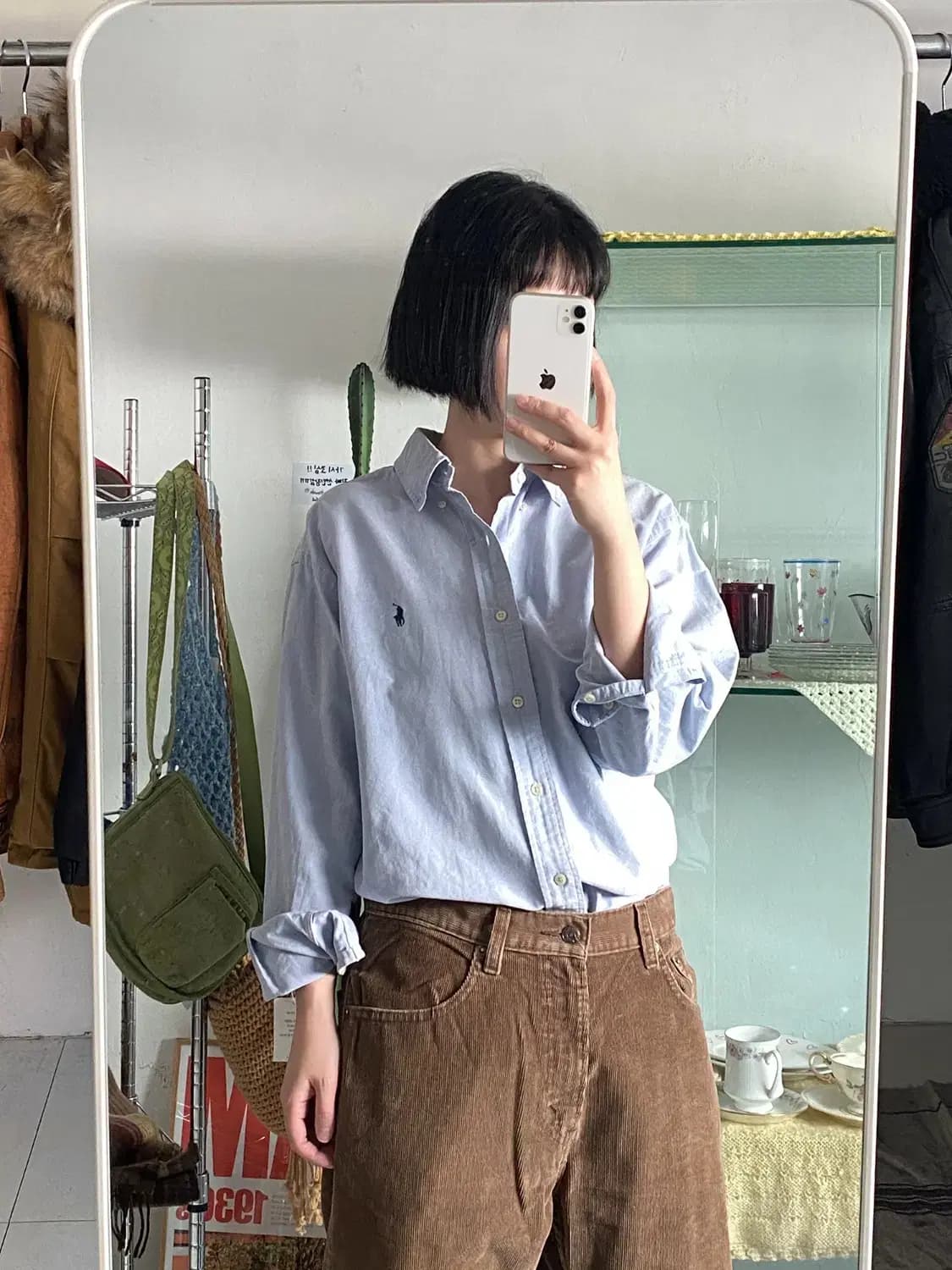 폴로 랄프로렌 솔리드 셔츠 (Man M) 12463 상품이미지1