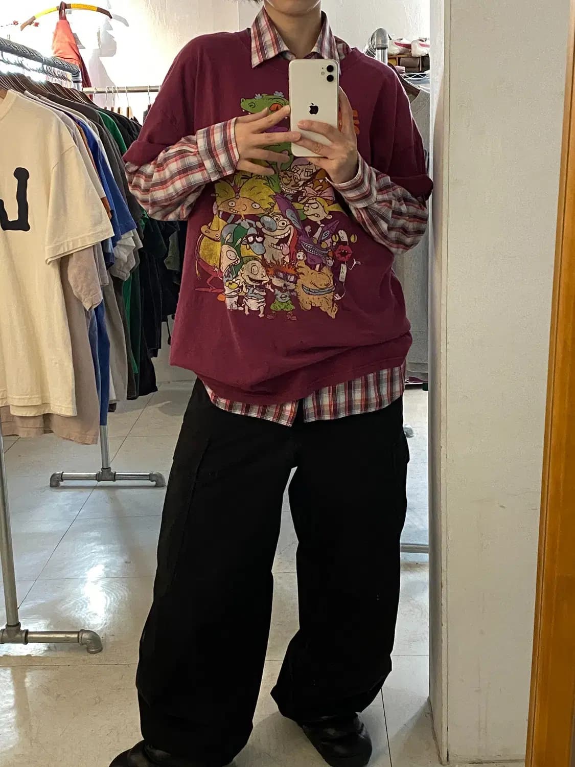 빈티지 프린팅 1/2 티셔츠 (Man XL) 12458 상품이미지1