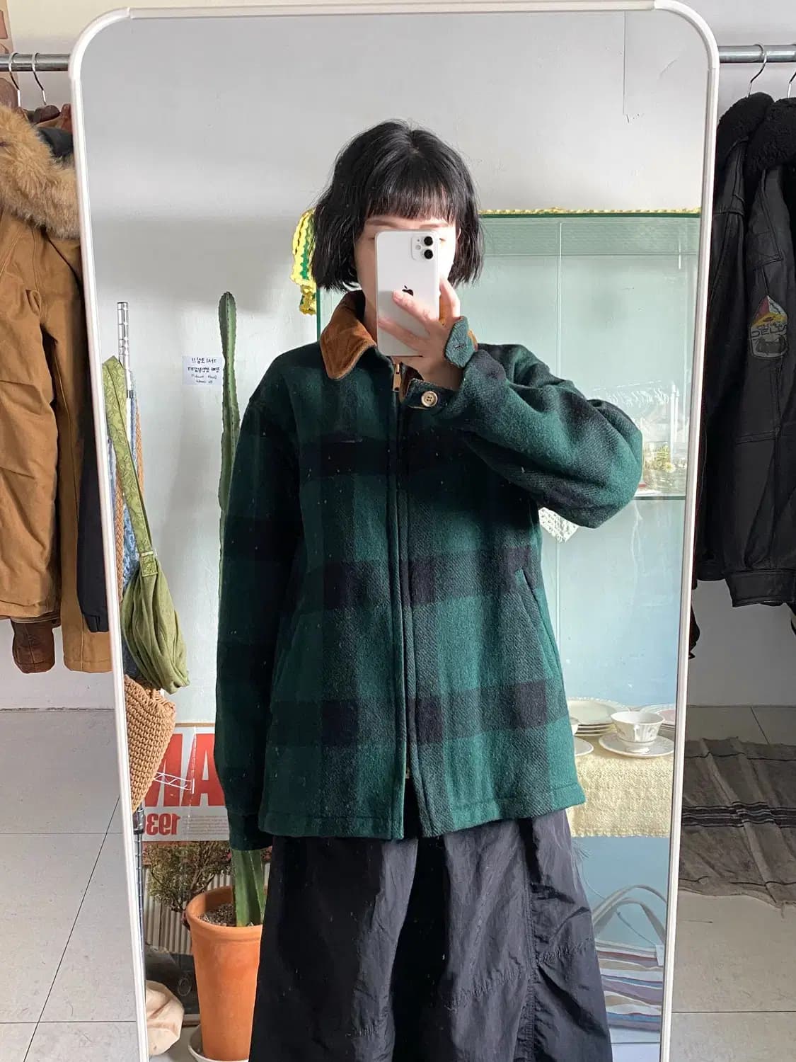 Woolnich 체크 울 자켓 (Man L) 12449 상품이미지1