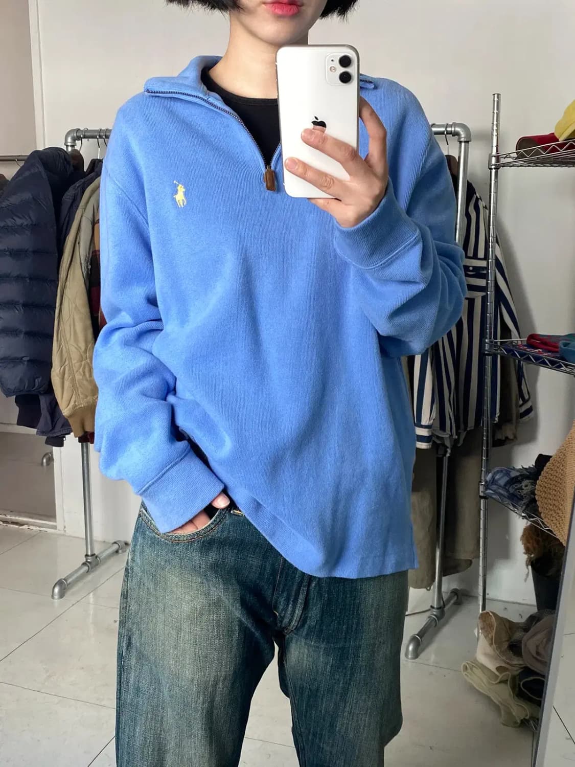 폴로 랄프로렌 반집업 맨투맨 (Man M) 12442 상품이미지2