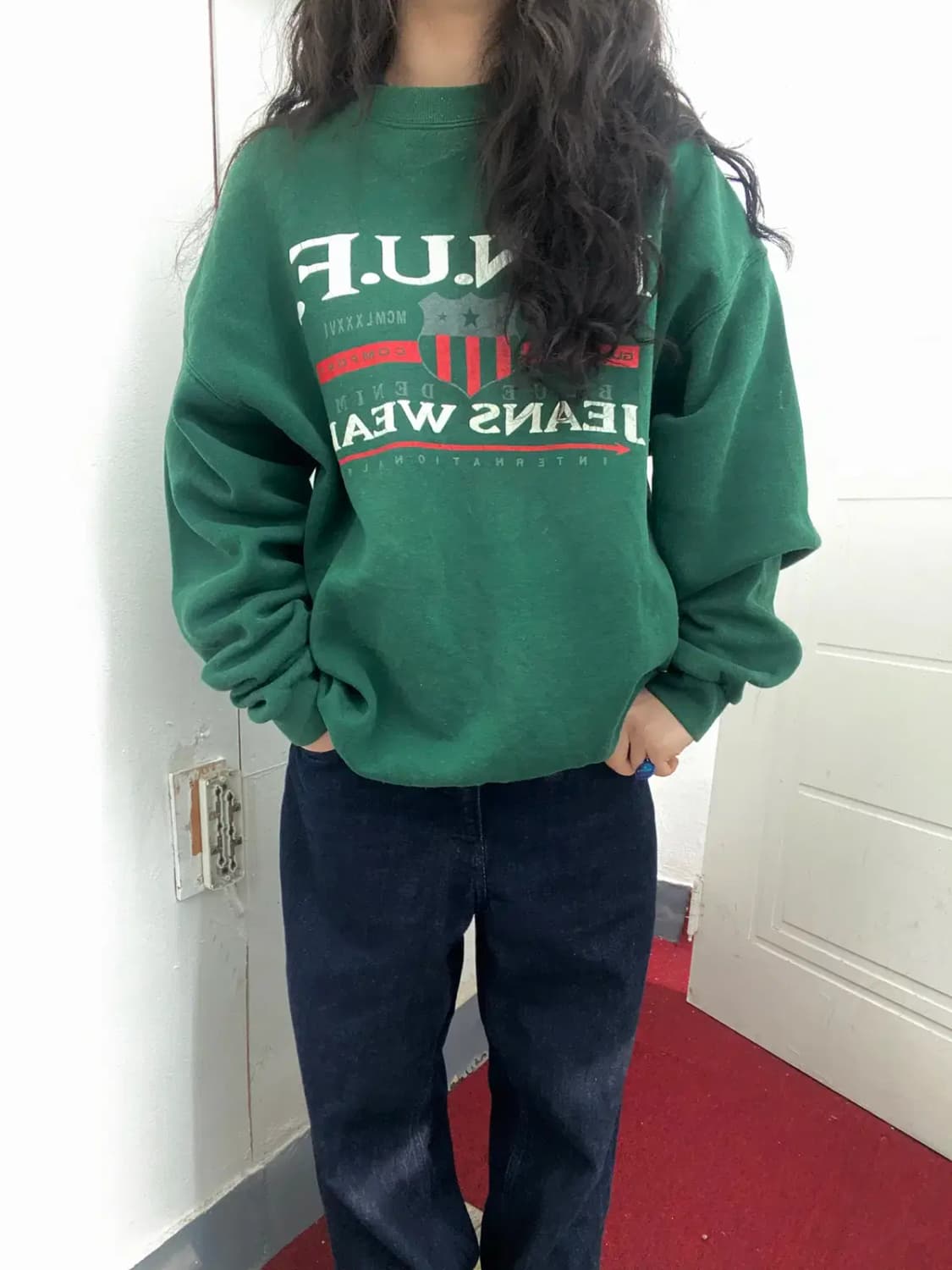 빈티지 프린팅 맨투맨 (Woman L) 12467 상품이미지2