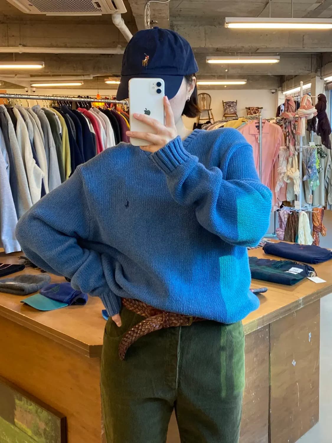 폴로 랄프로렌 브이넥 니트 (Man XL) B0895 상품이미지2