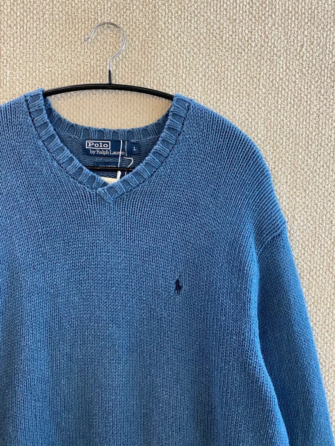 폴로 랄프로렌 브이넥 니트 (Man XL) B0895 상품이미지4