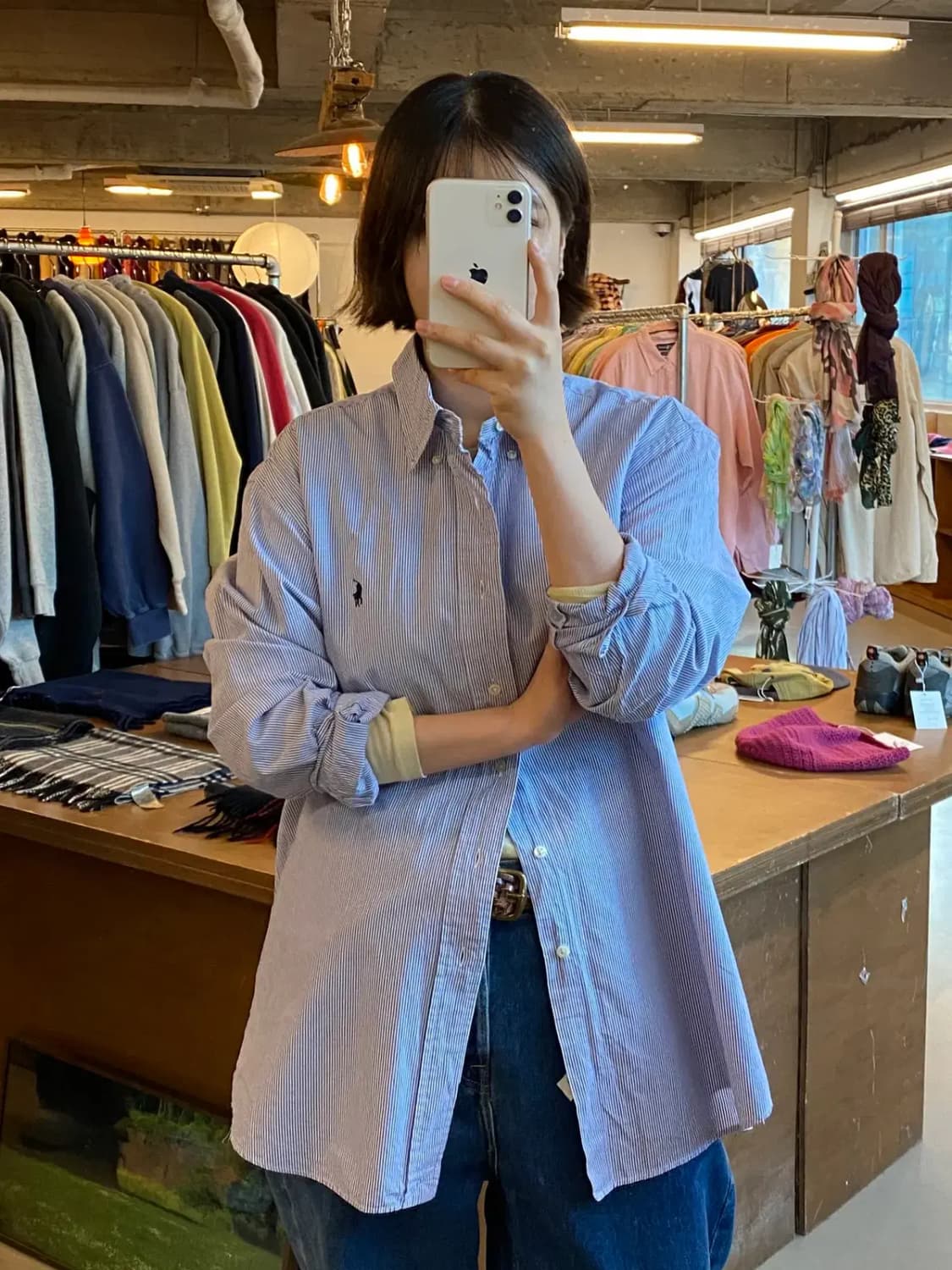 폴로 랄프로렌 스트라이프 셔츠 (Man XL) B0933 상품이미지2