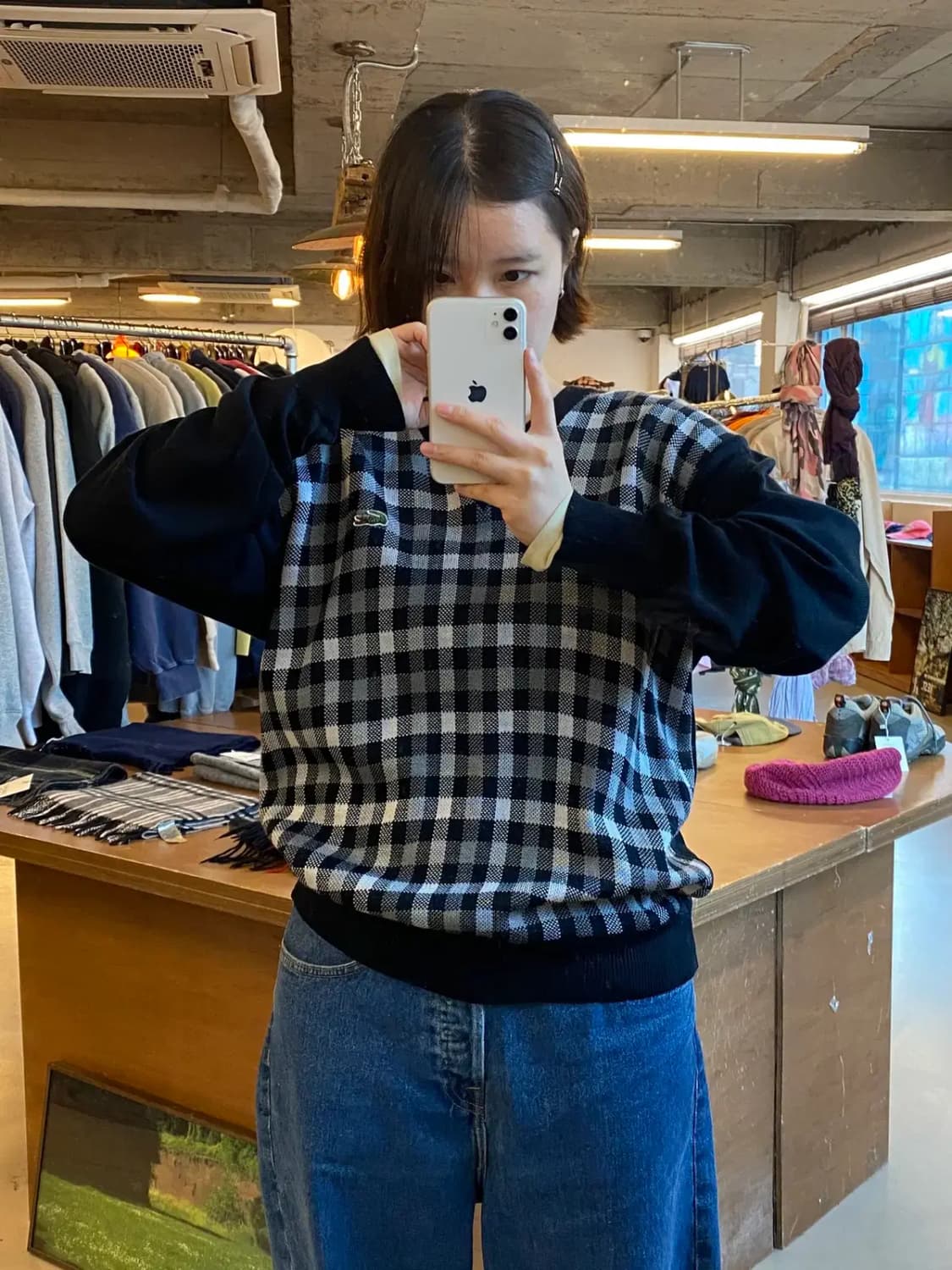 라코스테 체크 니트 (Man M) B0404 상품이미지2