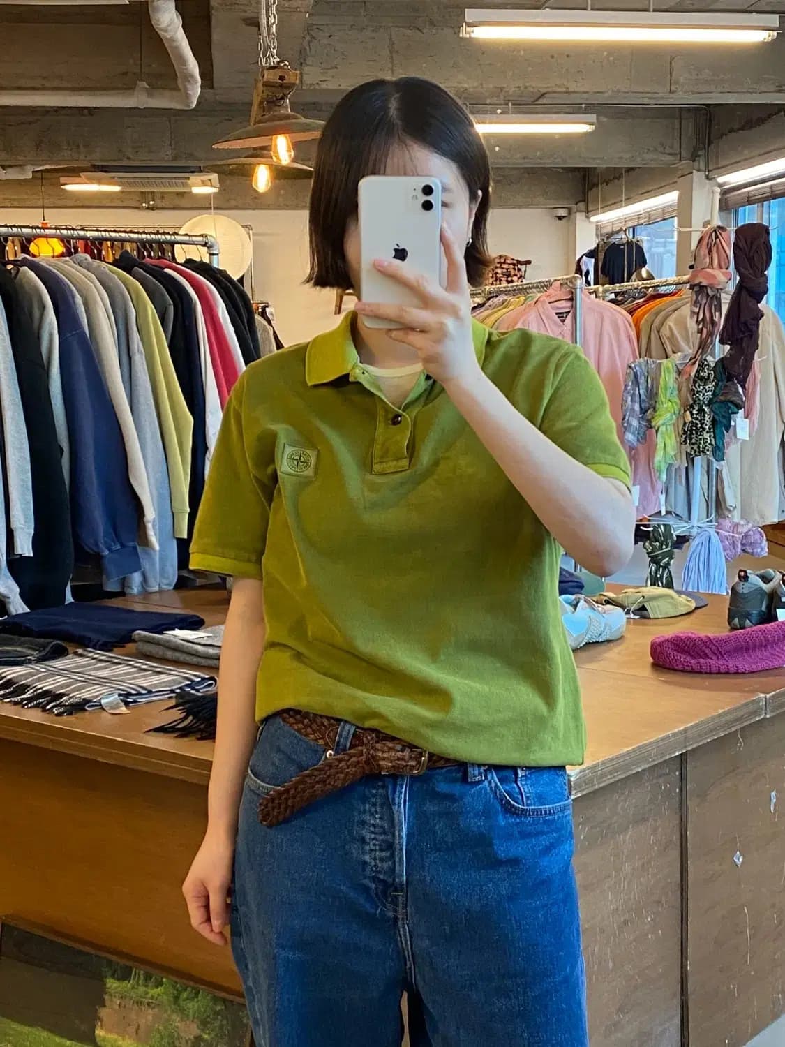 스톤 아일랜드 카라 1/2 티셔츠 (Woman M~L) B0927 상품이미지1