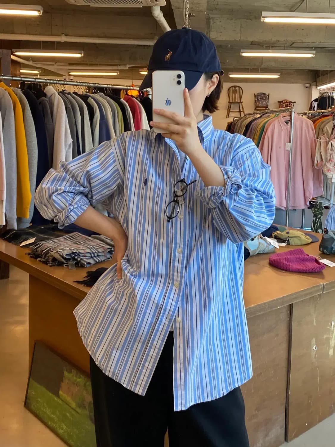 폴로 랄프로렌 세로 스트라이프 셔츠 (Man 2XL) B0938 상품이미지2