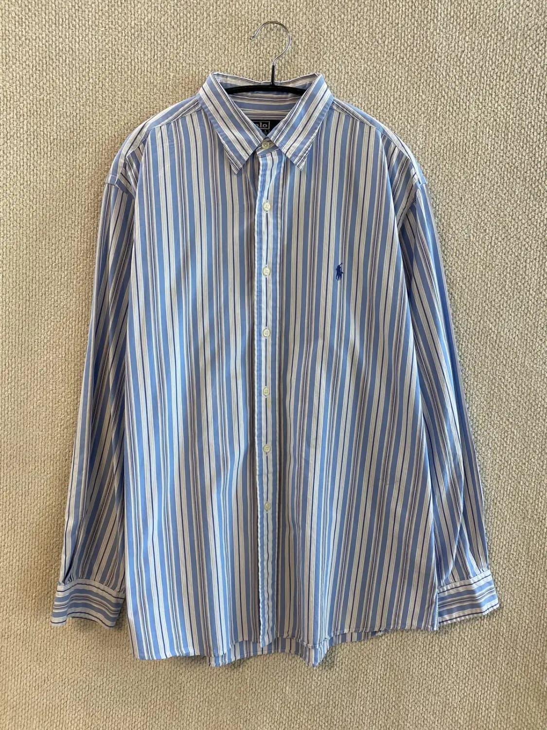 폴로 랄프로렌 세로 스트라이프 셔츠 (Man 2XL) B0938 상품이미지3