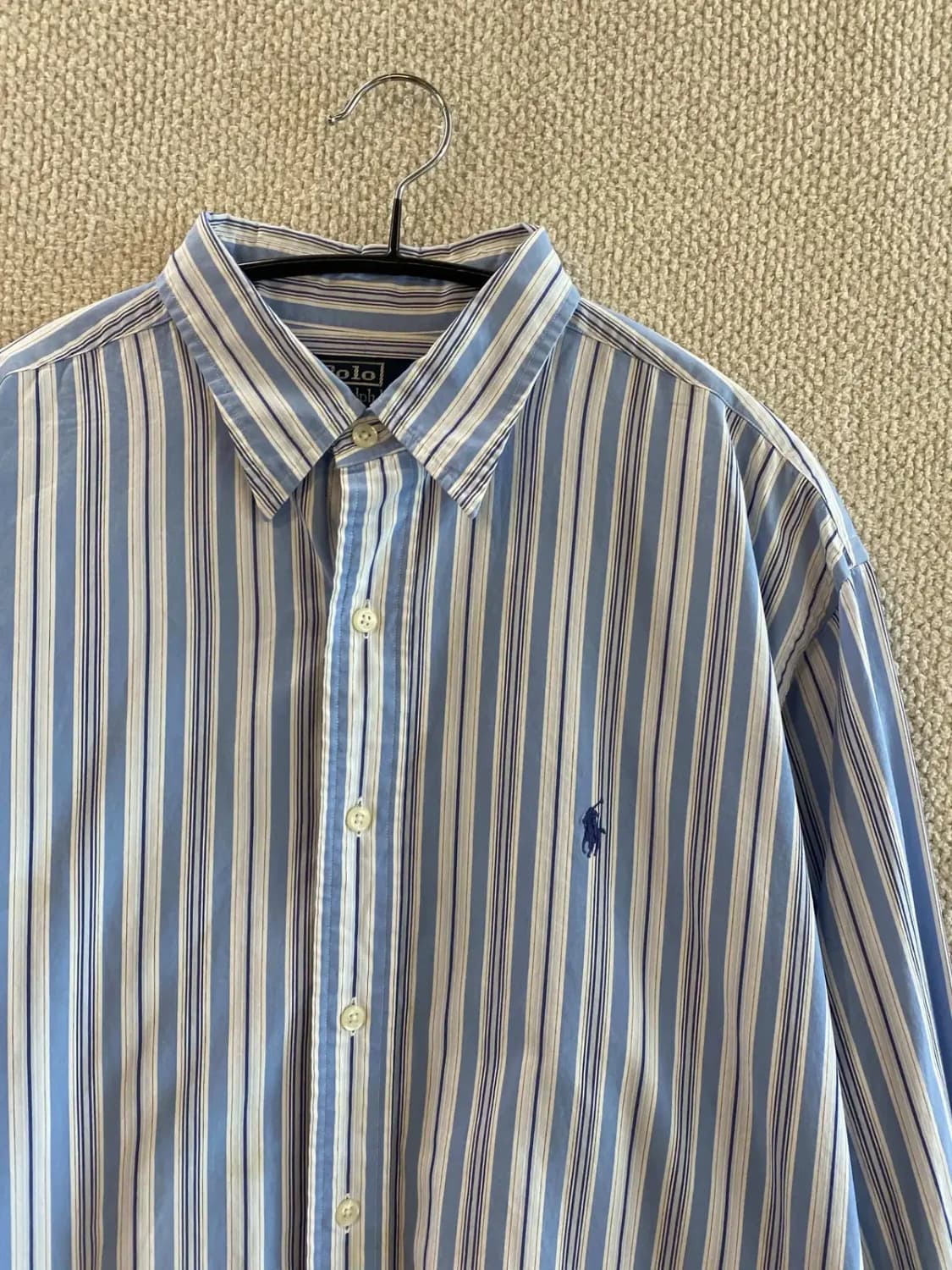 폴로 랄프로렌 세로 스트라이프 셔츠 (Man 2XL) B0938 상품이미지4