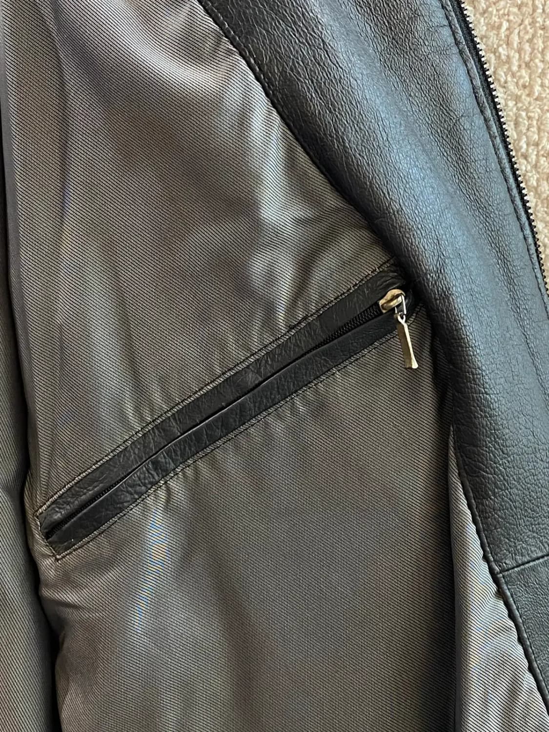 빈티지 레더 자켓 (Man XL) B0965 상품이미지8