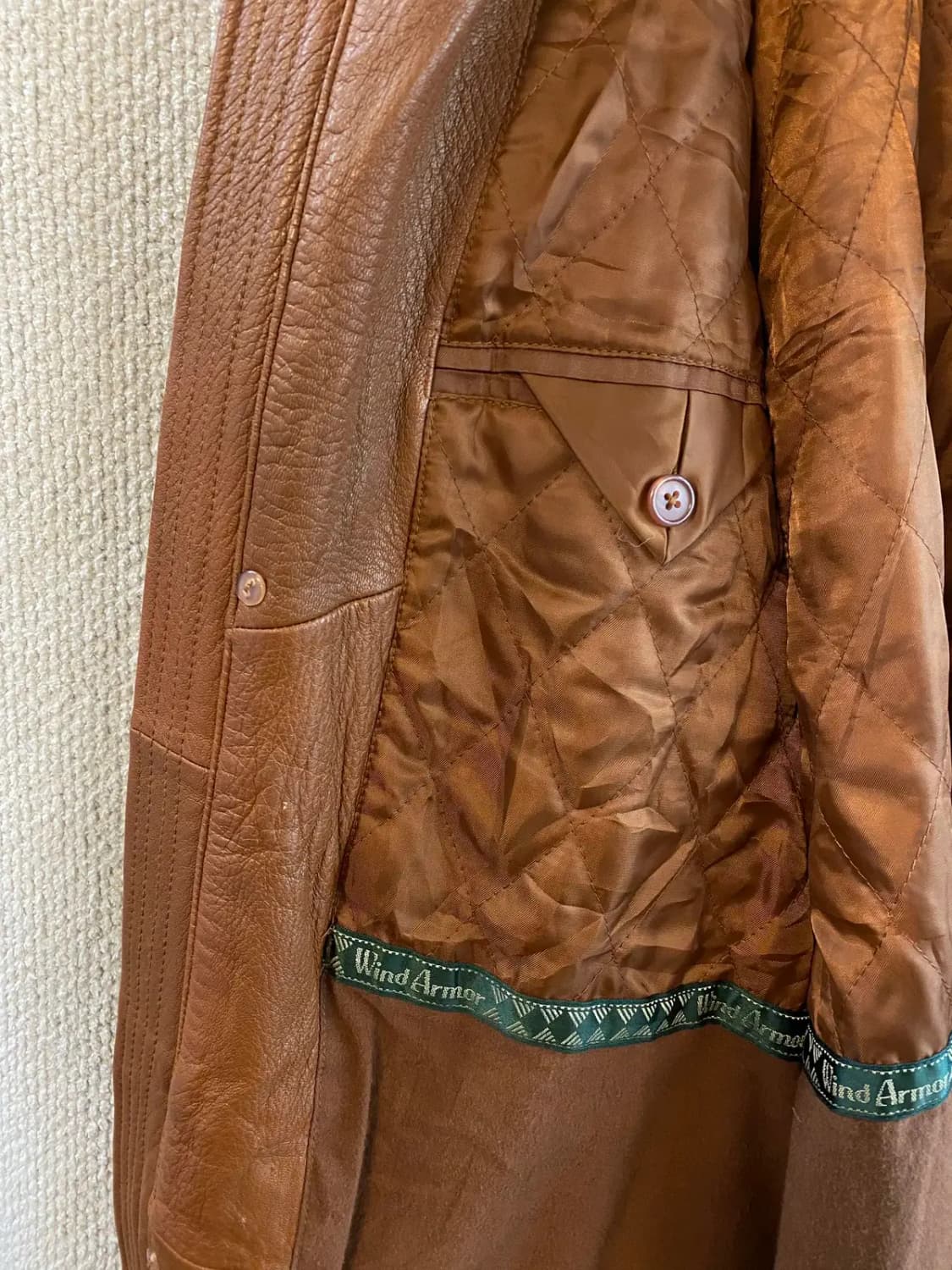 빈티지 레더 자켓 (Man 2XL) B0980 상품이미지7