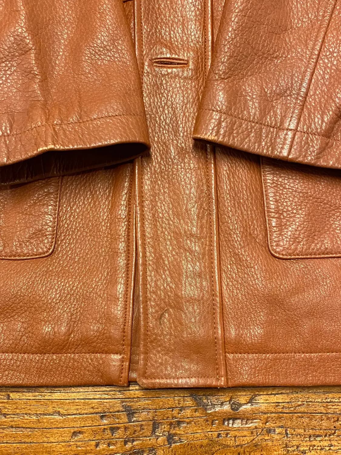 빈티지 레더 자켓 (Man 2XL) B0980 상품이미지8