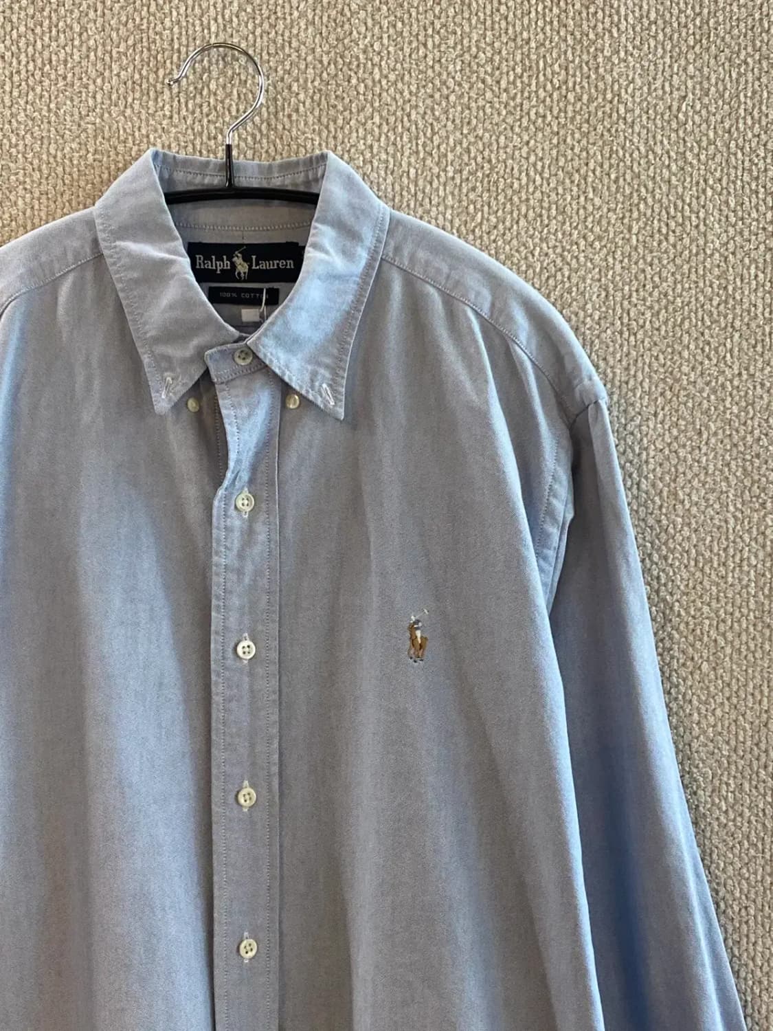 폴로 랄프로렌 솔리드 셔츠 (Man M) B0978 상품이미지3