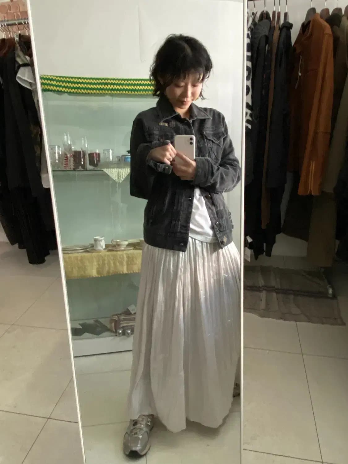 빈티지 주름 롱 스커트 (Woman M) 12564 상품이미지1