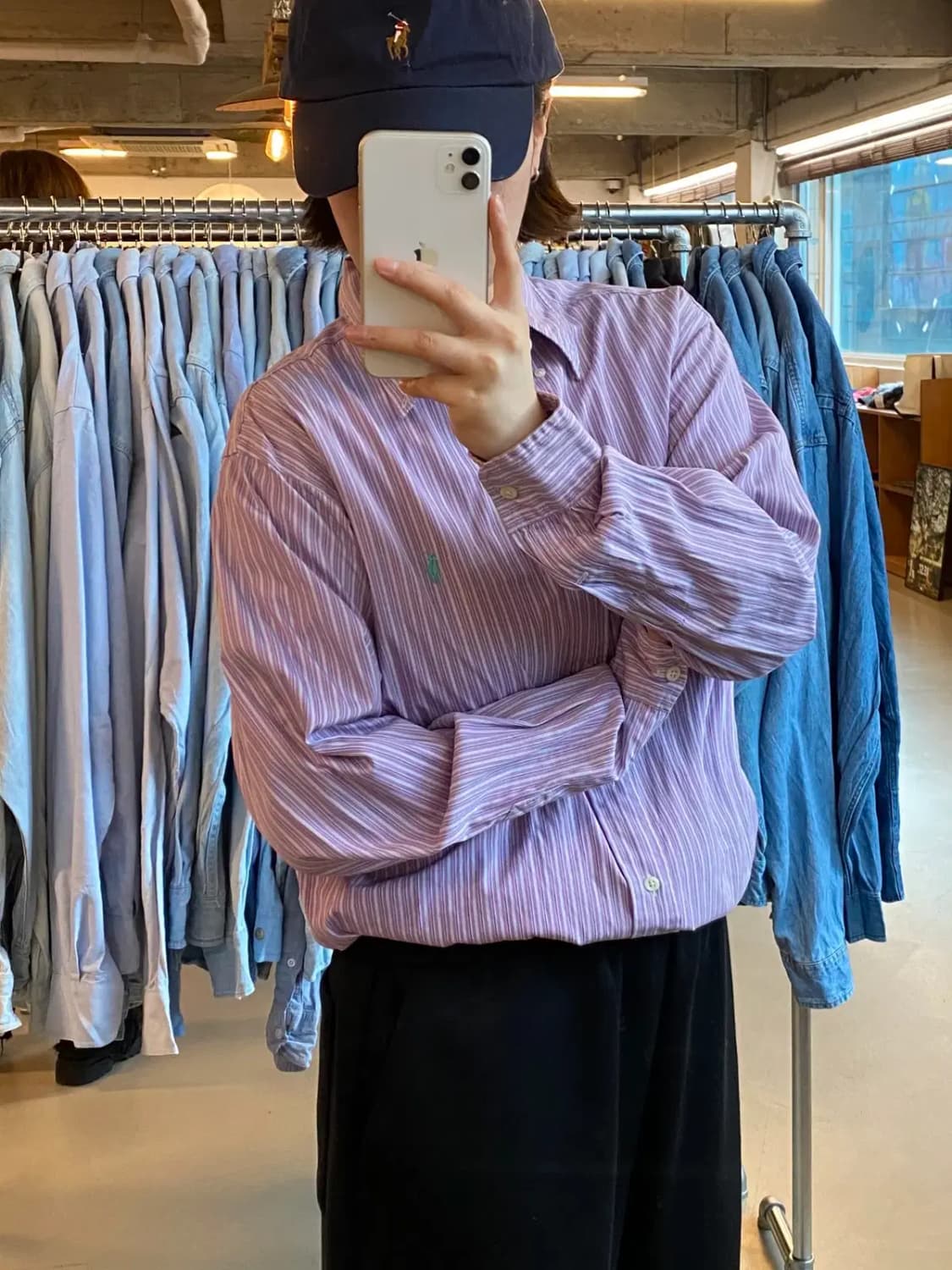 폴로 랄프로렌 스트라이프 셔츠 (Man L) B1008 상품이미지2