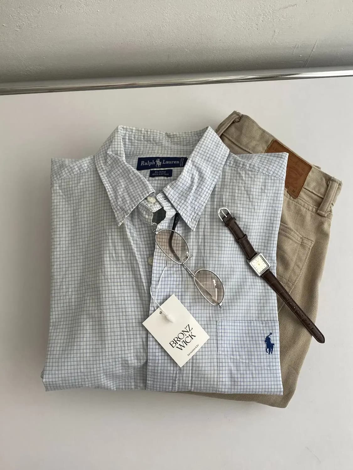 폴로랄플로렌 체크 셔츠 (Man 2XL) 9967 상품이미지1