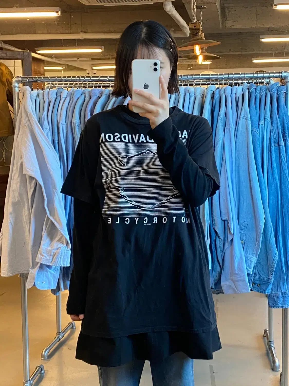 할리 데이비슨 1/2 티셔츠 (Man XL) B1016 상품이미지1