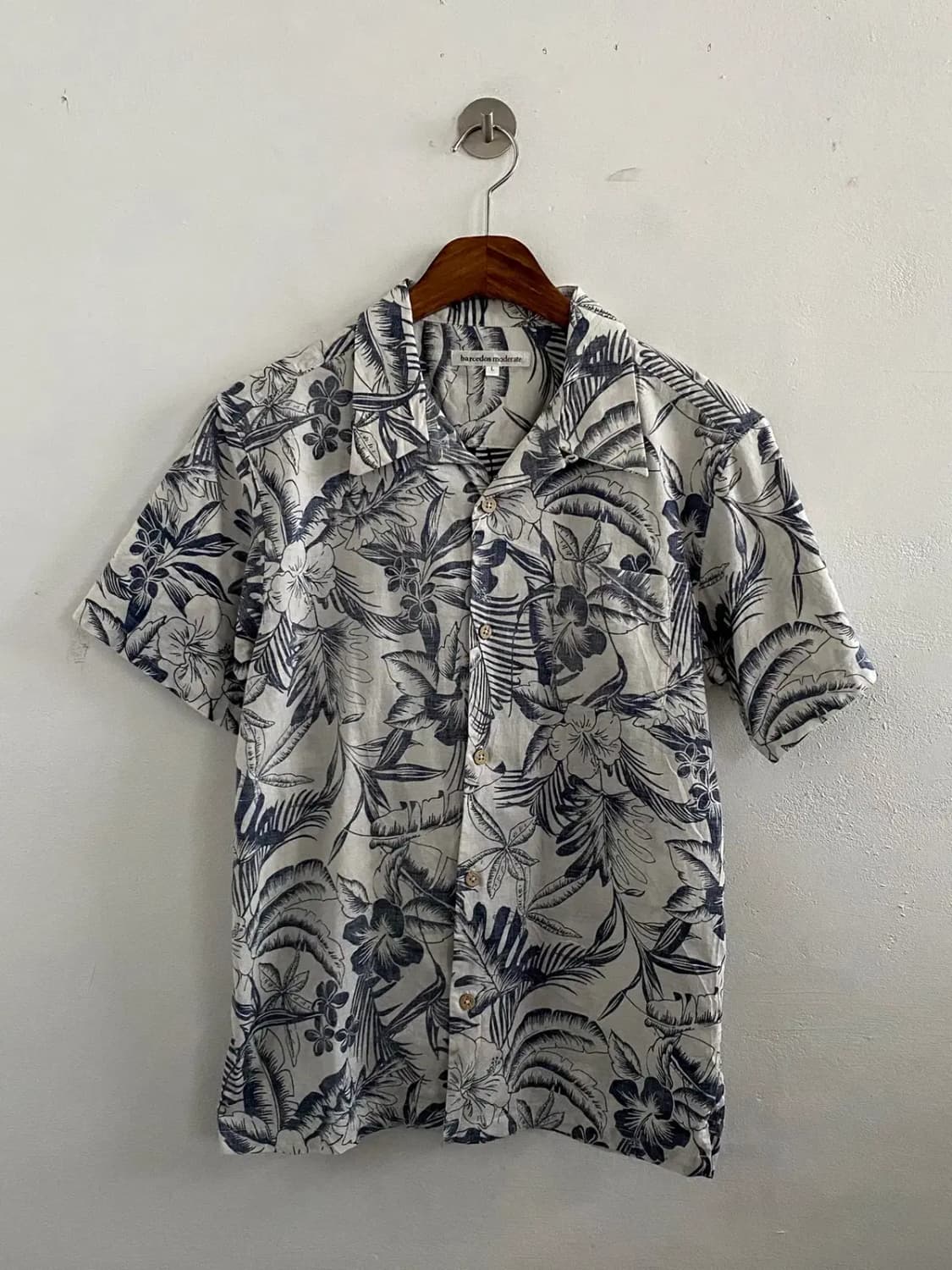 플라워 패턴 반팔 셔츠 (Man M) 10530 상품이미지2