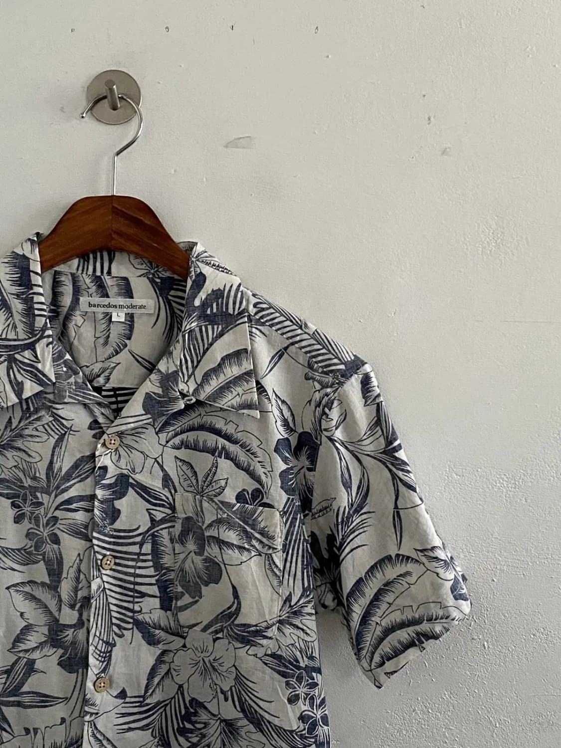 플라워 패턴 반팔 셔츠 (Man M) 10530 상품이미지3