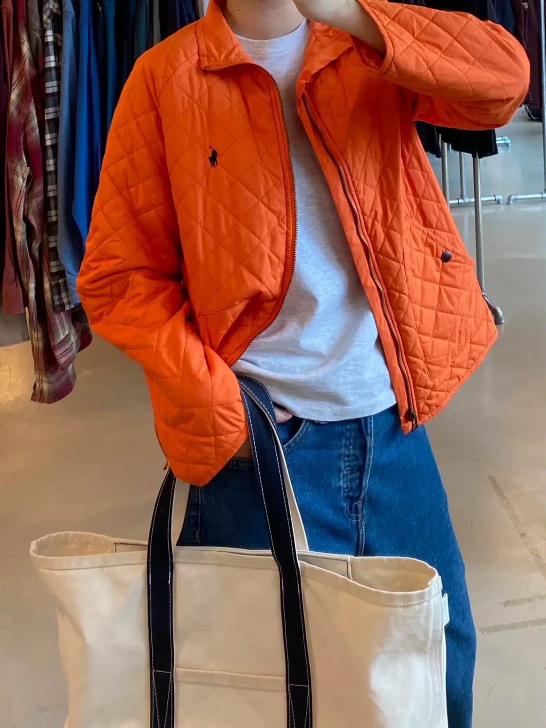 폴로 랄프로렌 퀄팅 패딩 (Man S) B1107 상품이미지2