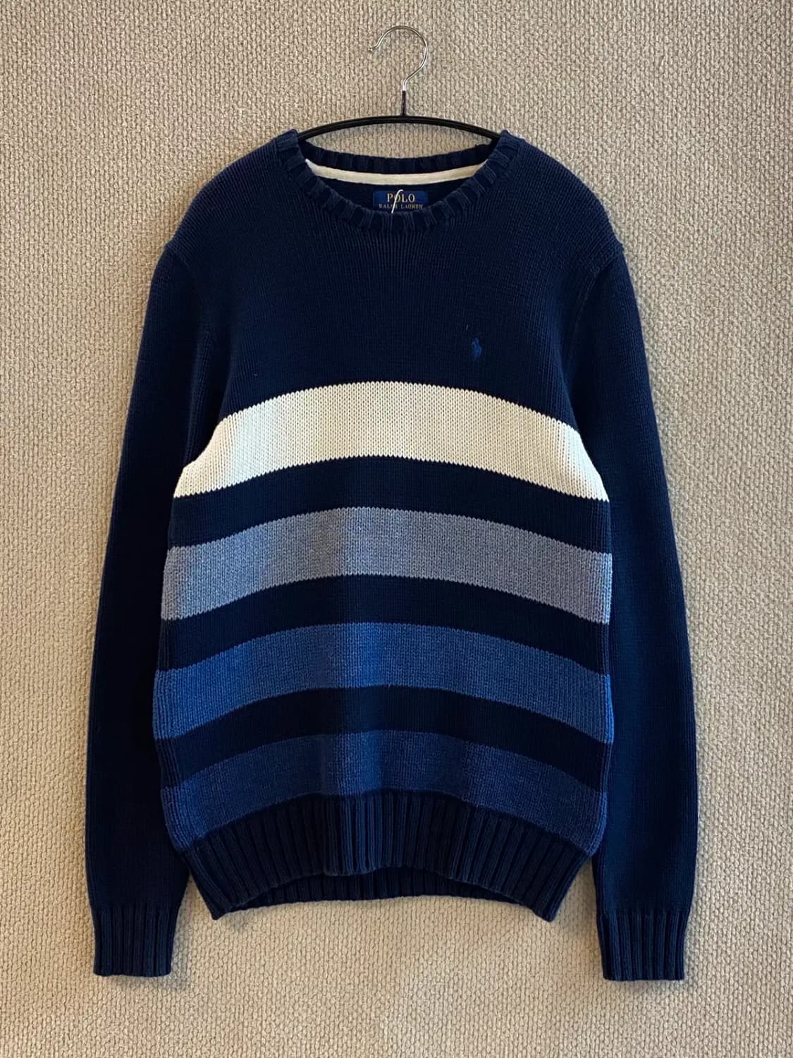 폴로 랄프로렌 단가라 니트 (Woman M) B1119 상품이미지3