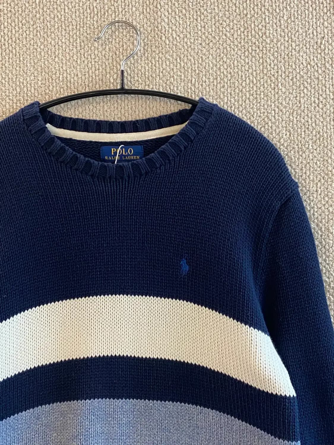 폴로 랄프로렌 단가라 니트 (Woman M) B1119 상품이미지4