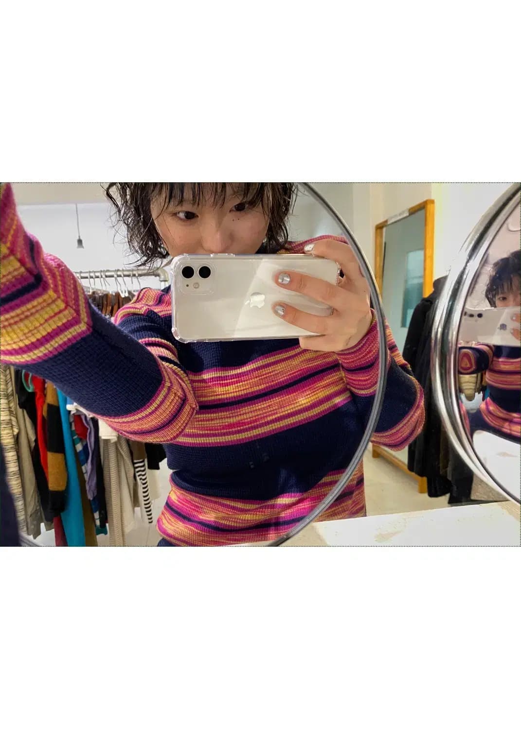 미쏘니 스트라이프 목폴라 티셔츠 (Woman S) 12661 상품이미지1