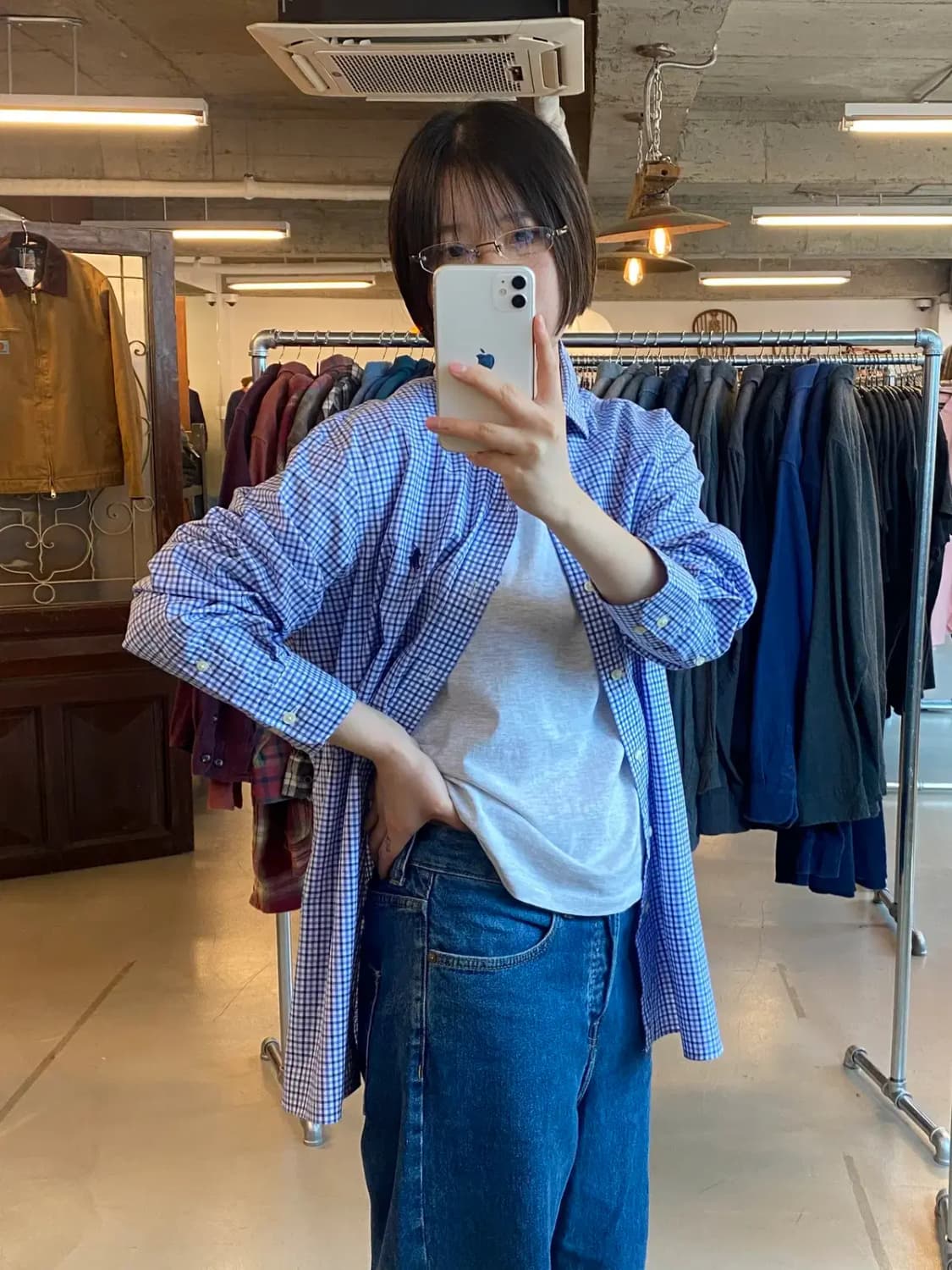 폴로 랄프로렌 체크 셔츠 (Man L) B1132 상품이미지2