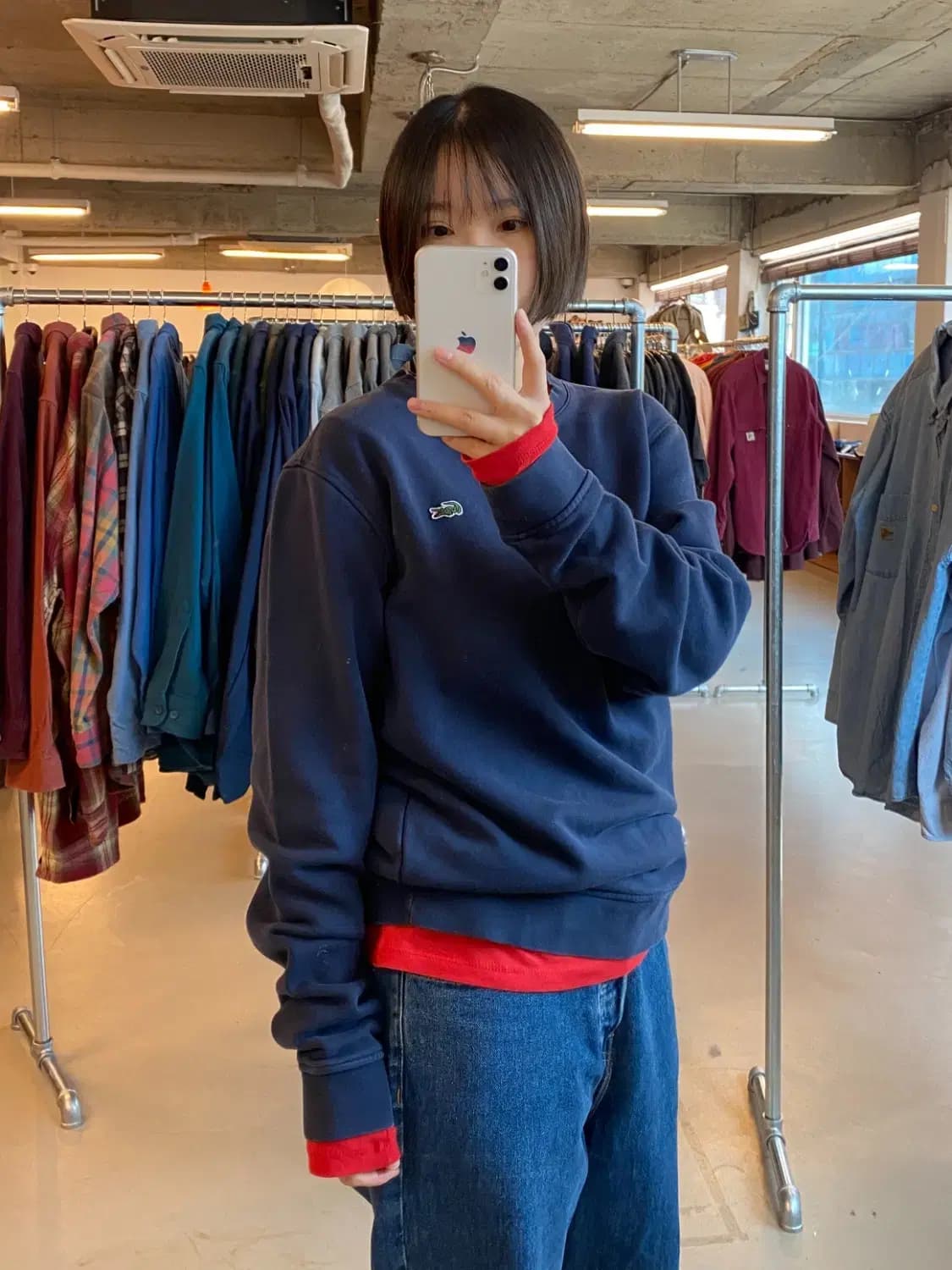 라코스테 라운드 맨투맨 (Man L) B1146 상품이미지1