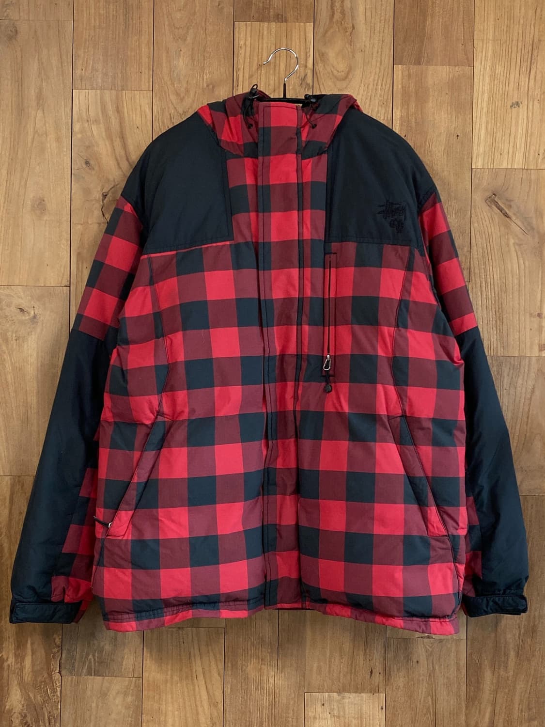 스투시 체크 후드 다운점퍼 (Man XL) 12735 상품이미지3