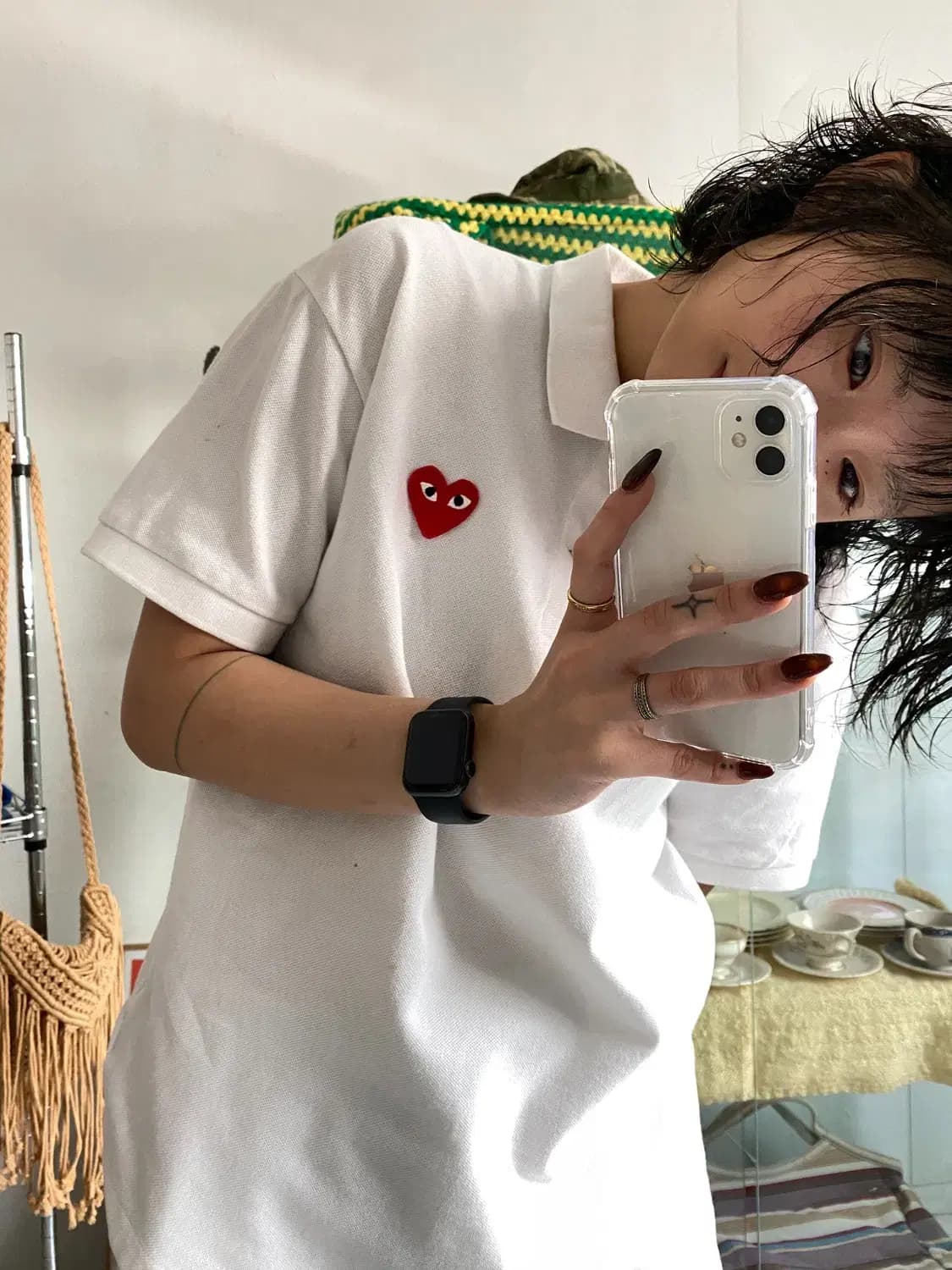 꼼데가르송 1/2 카라 티셔츠 (Man XL) 12775 상품이미지1